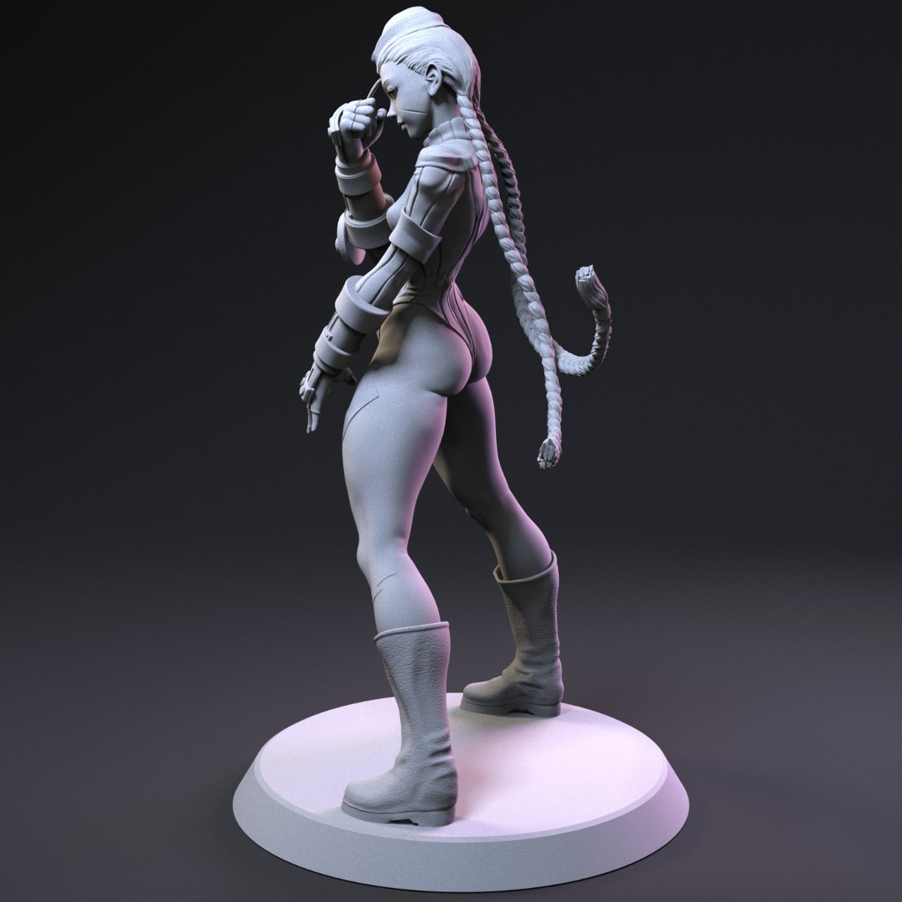 Cammy Style Delta Red Operative Resin Kit – Unpainted 3D Printed Model Kit