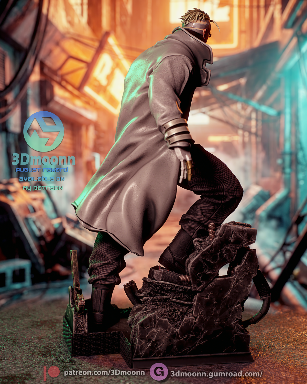 Weak Kingsley Style Cyberpunk Edgerunners 2 Unpainted Resin Kit (1/6-1/12)