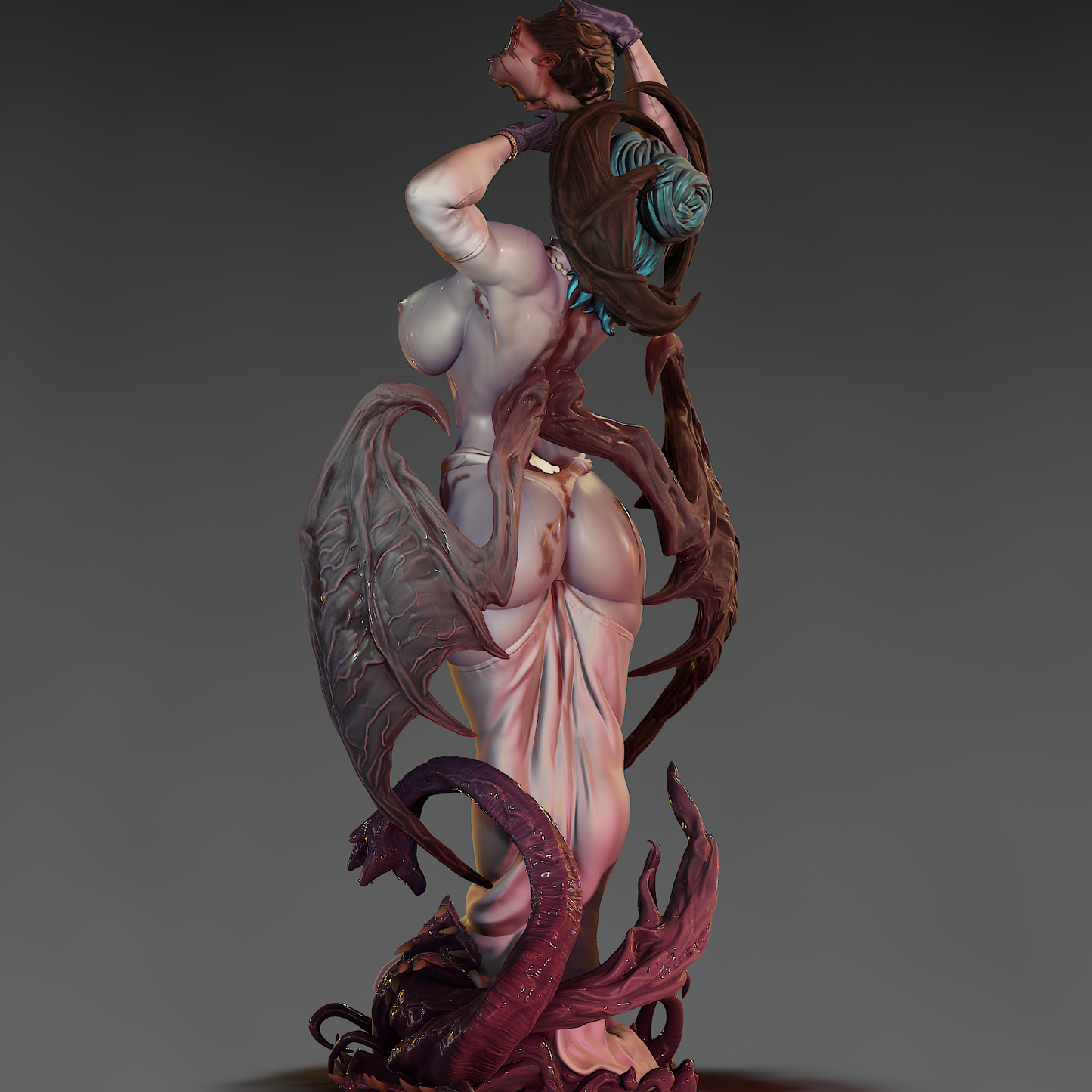 Lilith Lady Dimitrescu Blood Countess Girl crossover resin kit – Unpainted 3D Printed Model kit