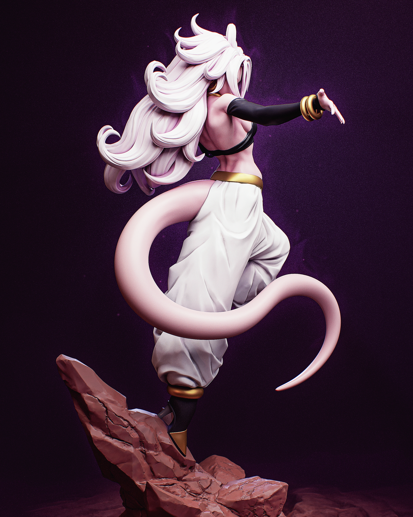 Android 21 Style Dragon Ball Anime Unpainted Resin Garage Kit (1/6-1/12)