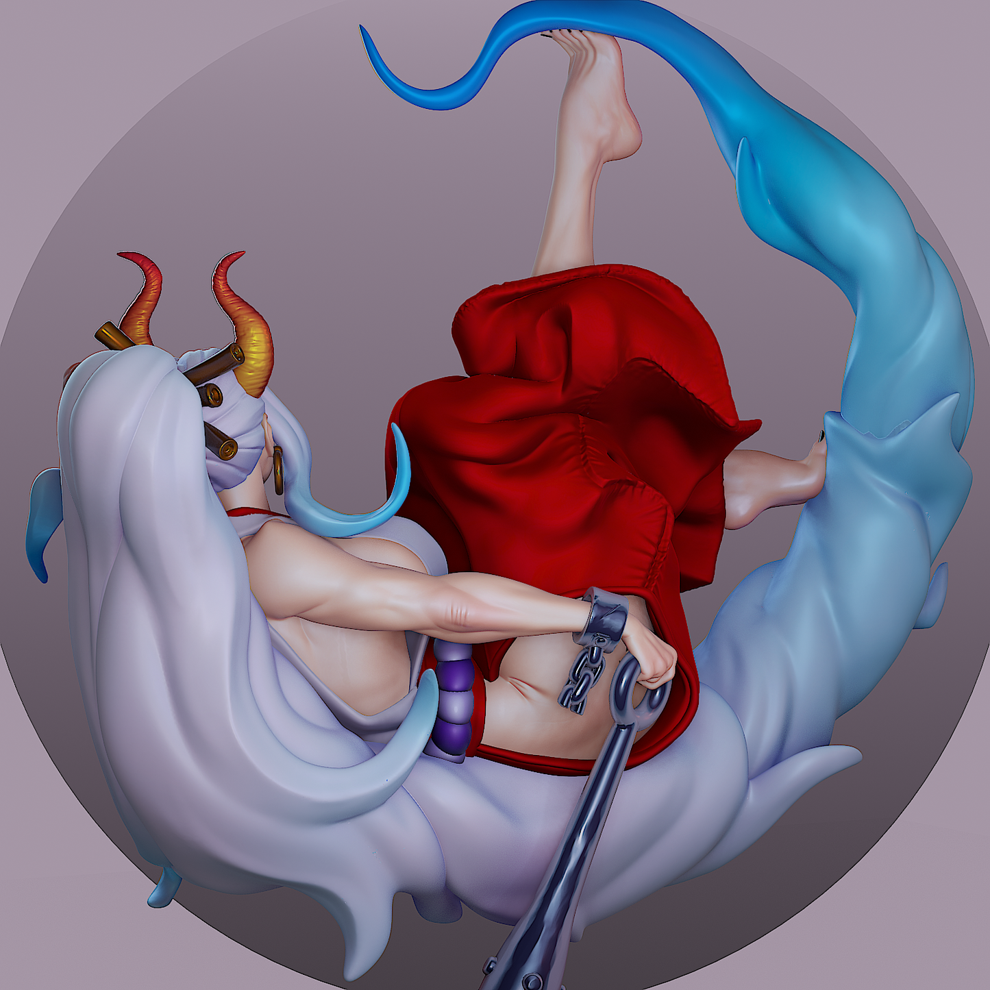 Yamato style Frost Guardian Girl resin kit – Unpainted 3D Printed Model kit