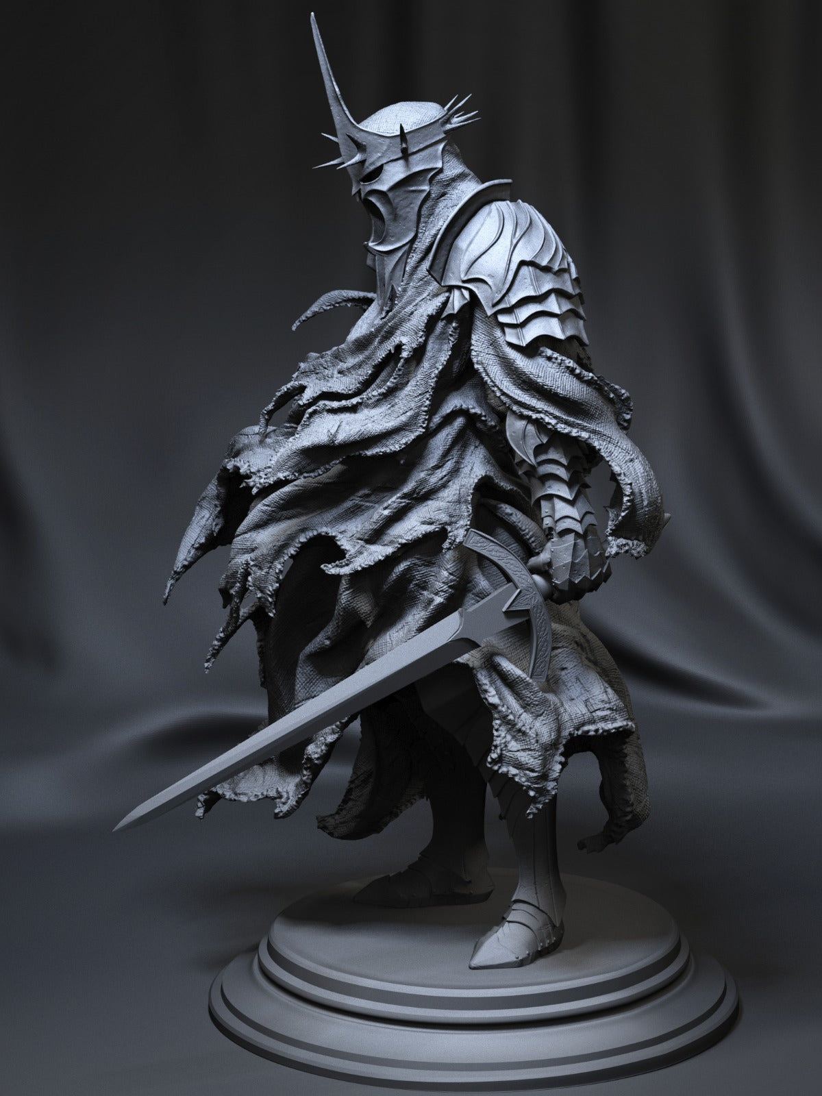 Witch King Style Nazgul Resin Kit – Unpainted 3D Printed Model Kit