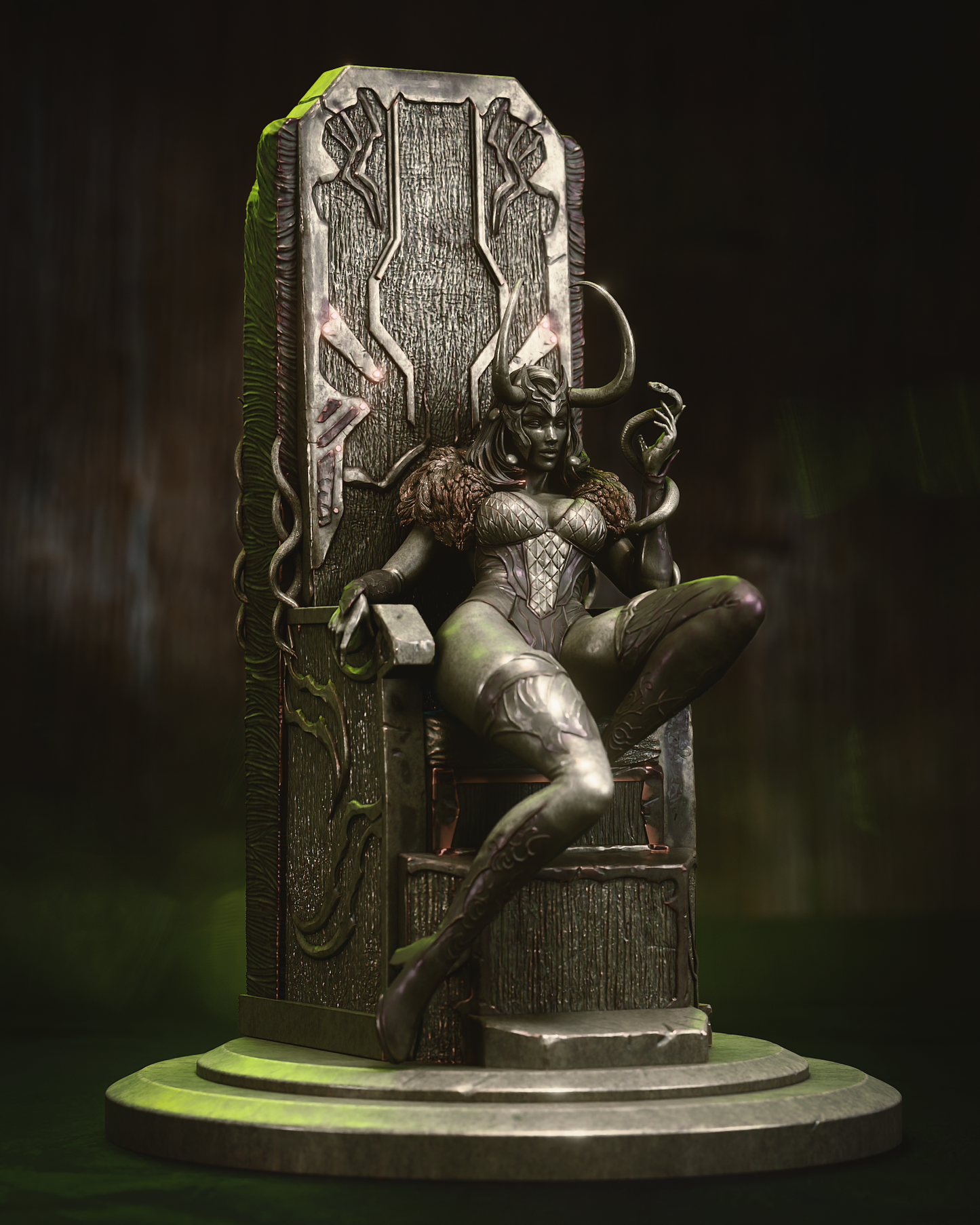 Lady Loki style Sexy Deceiver Queen resin kit – Unpainted 3D Printed Model kit