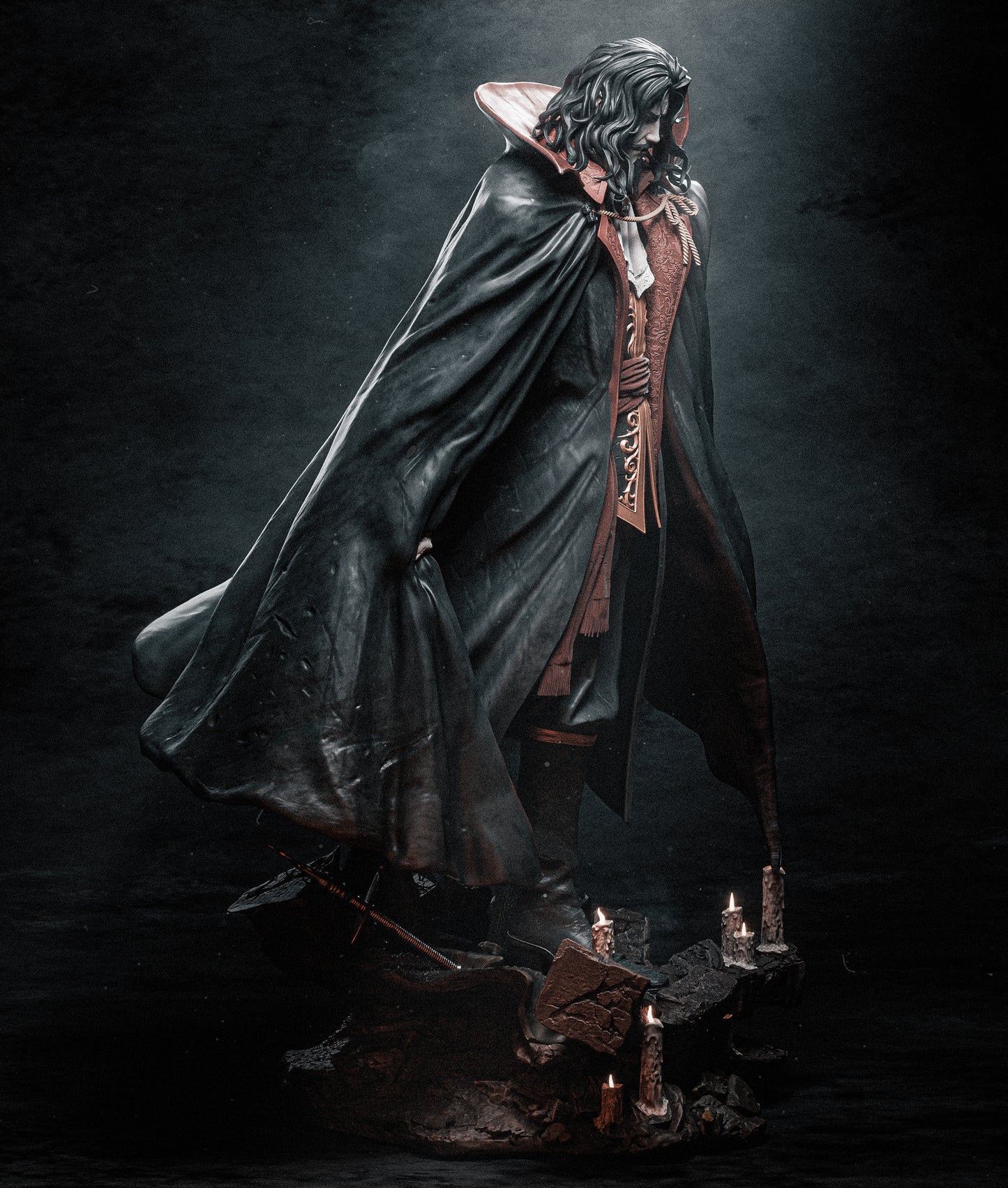 Dracula style Immortal Overlord resin kit – Unpainted 3D Printed Model kit