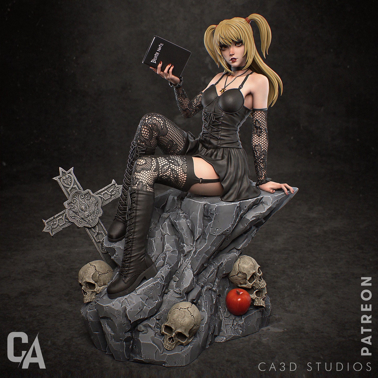 Misa Amane style Gothic Idol & Death God resin kit – Unpainted 3D Printed Model kit