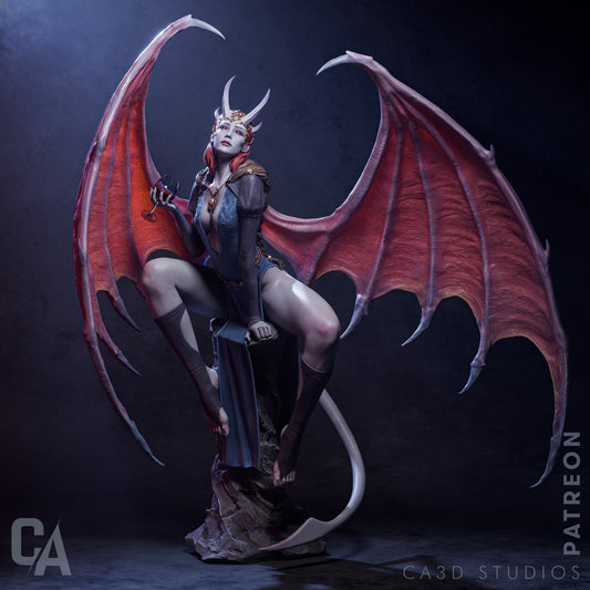 Mizora style Infernal Temptress resin kit – Unpainted 3D Printed Model kit