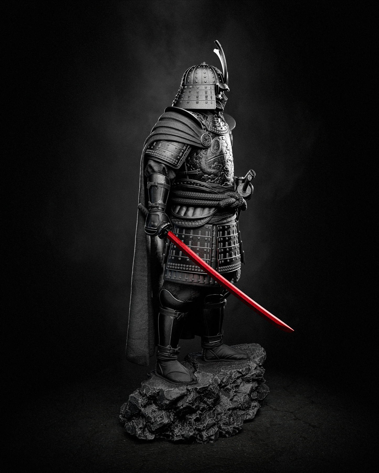 Samurai Darth Vader Style Star Wars Unpainted Resin Garage Kit (1/6-1/12)