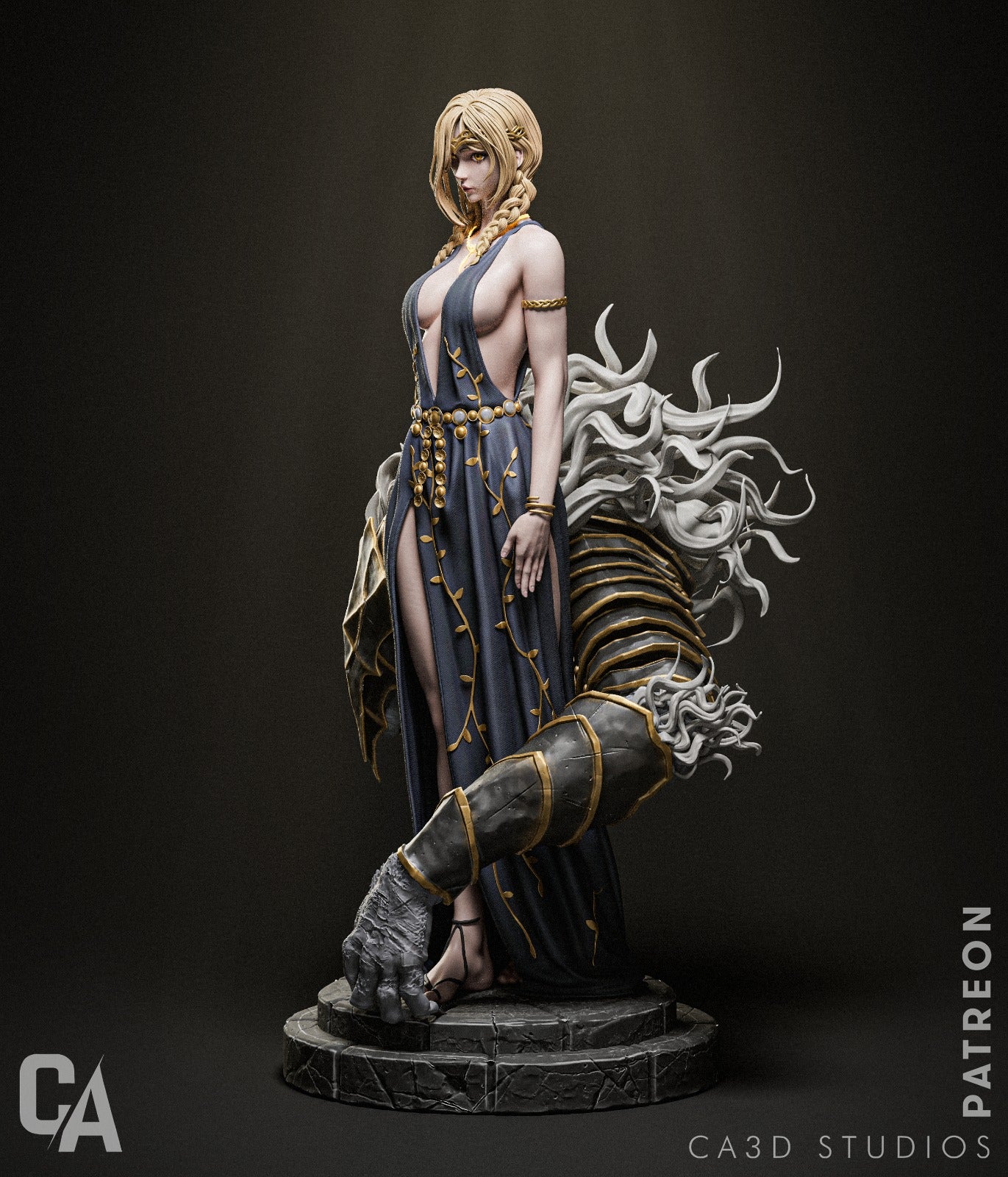 Marika & Maliketh Style Elden Ring Unpainted Resin Garage Kit (1/6-1/12)