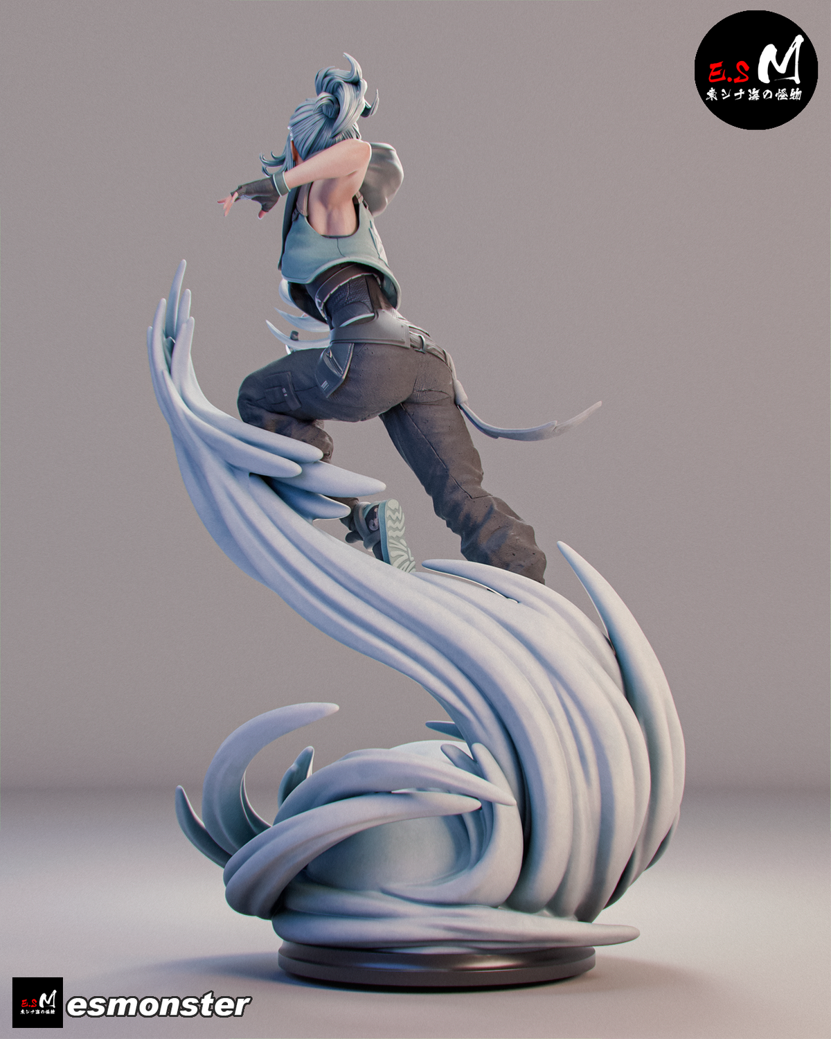 Jett Style Valorant Unpainted Resin Garage Model Kit (1/6-1/12)