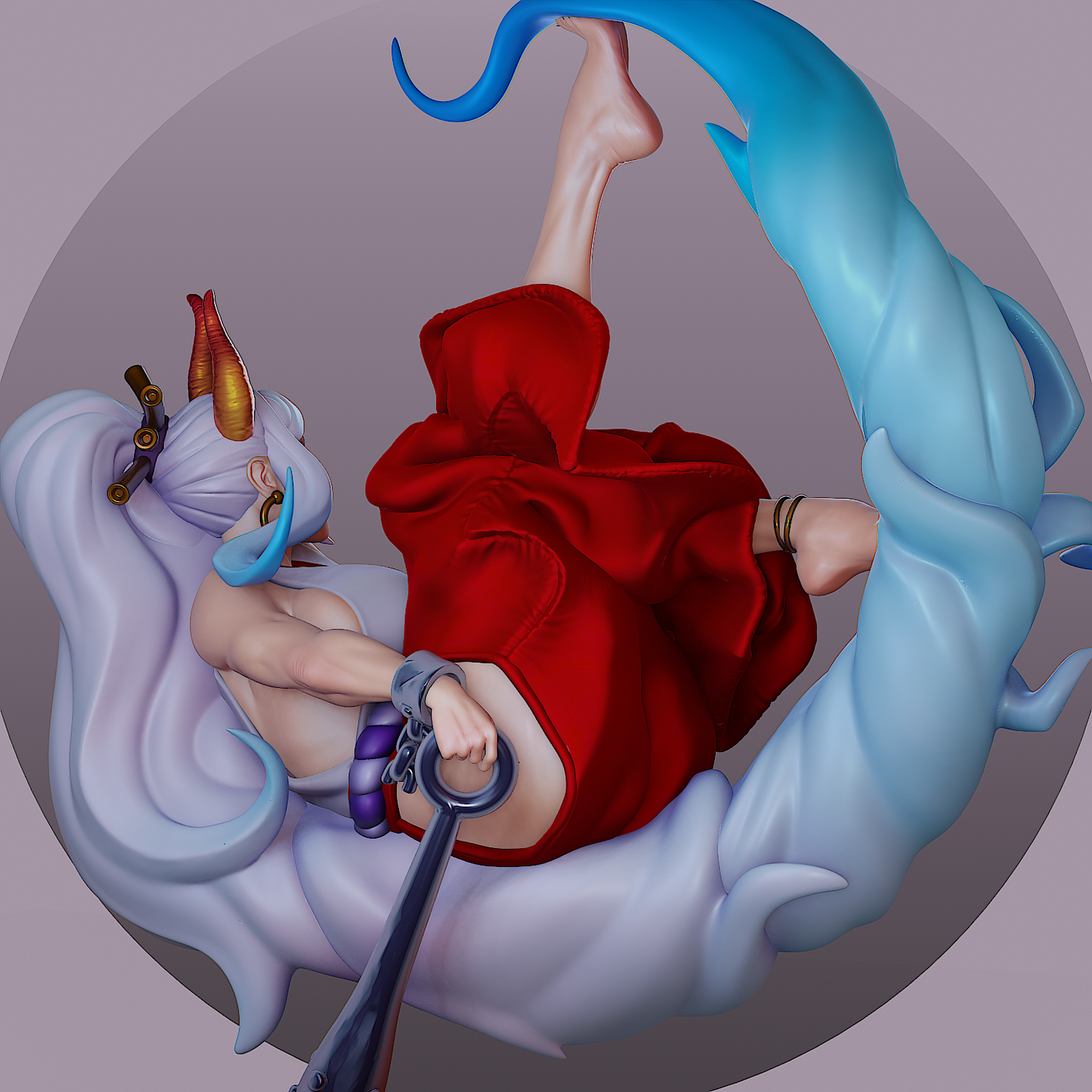 Yamato style Frost Guardian Girl resin kit – Unpainted 3D Printed Model kit