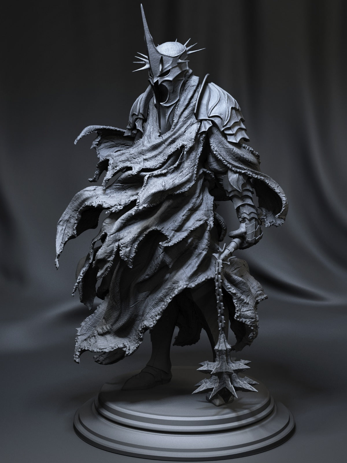 Witch King Style Nazgul Resin Kit – Unpainted 3D Printed Model Kit