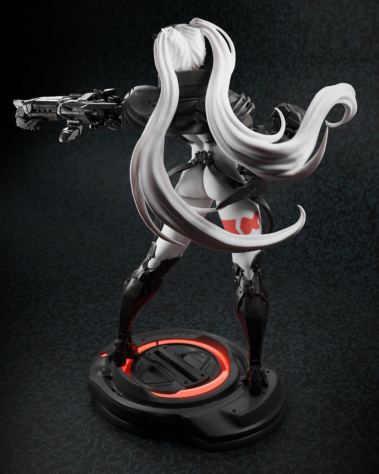 Rebecca Smasher style Pink Bruiser Girl resin kit – Unpainted 3D Printed Model kit