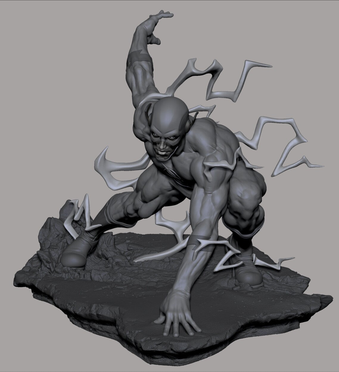 Reverse Flash style Crimson Bolt Hero resin kit – Unpainted 3D Printed Model kit