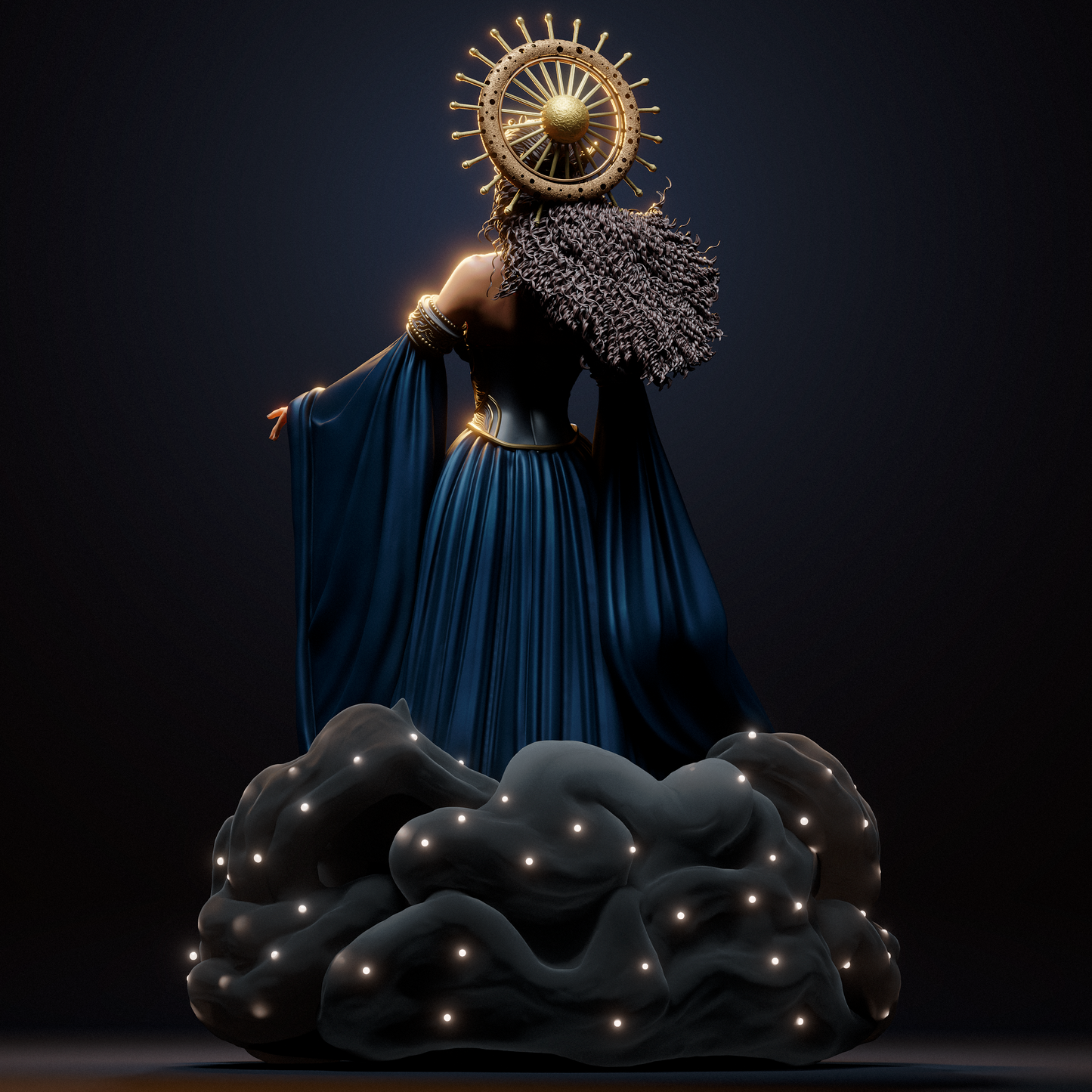 Night Goddess Nyx resin kit – Unpainted 3D Printed Model kit
