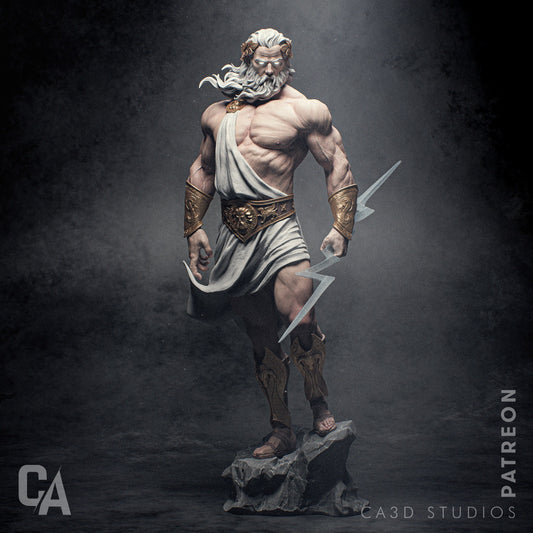 Zeus Thunder King resin kit – Unpainted 3D Printed Model kit