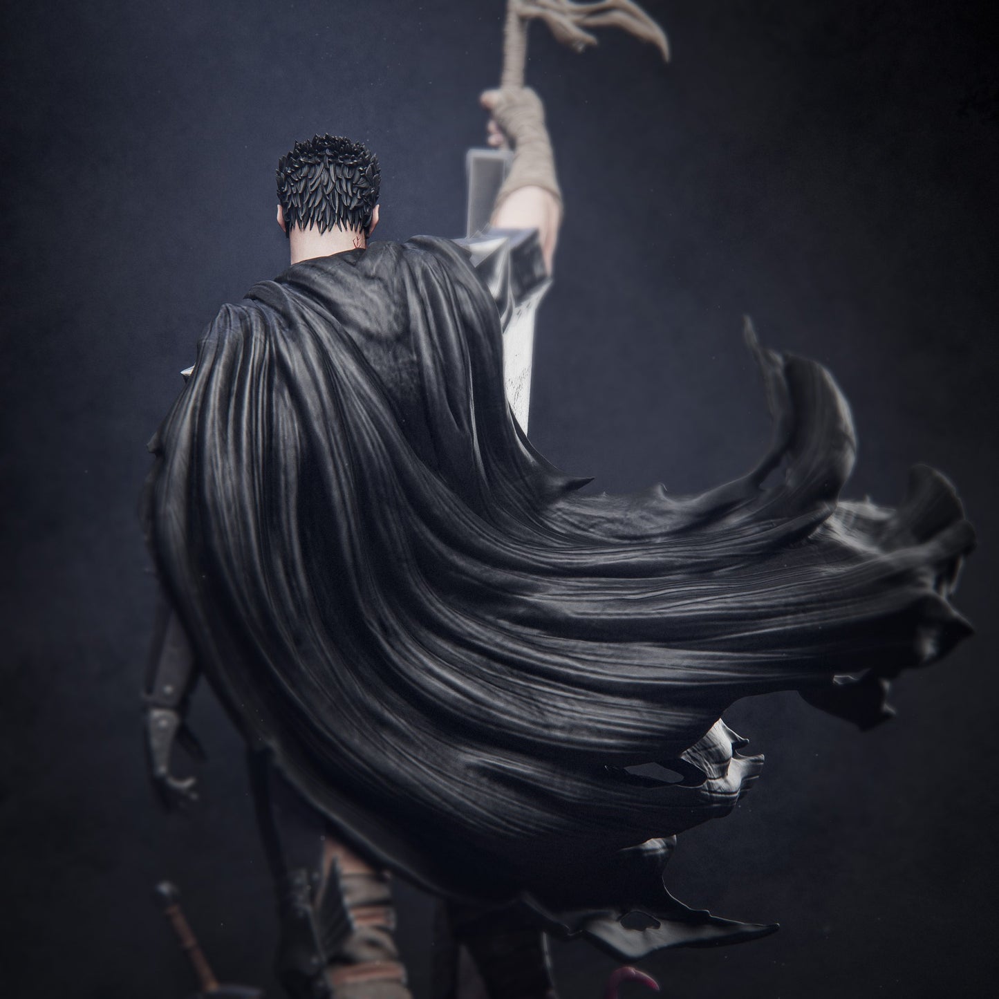 Guts style Black Swordsman resin kit – Unpainted 3D Printed Model kit