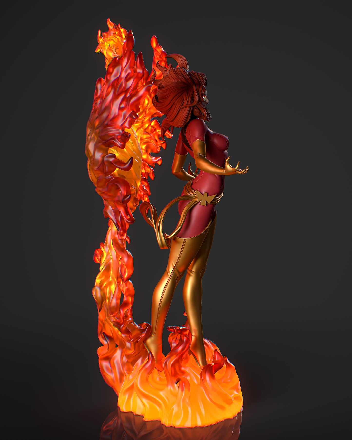 Phoenix style Ascendant Girl resin kit – Unpainted 3D Printed Model kit