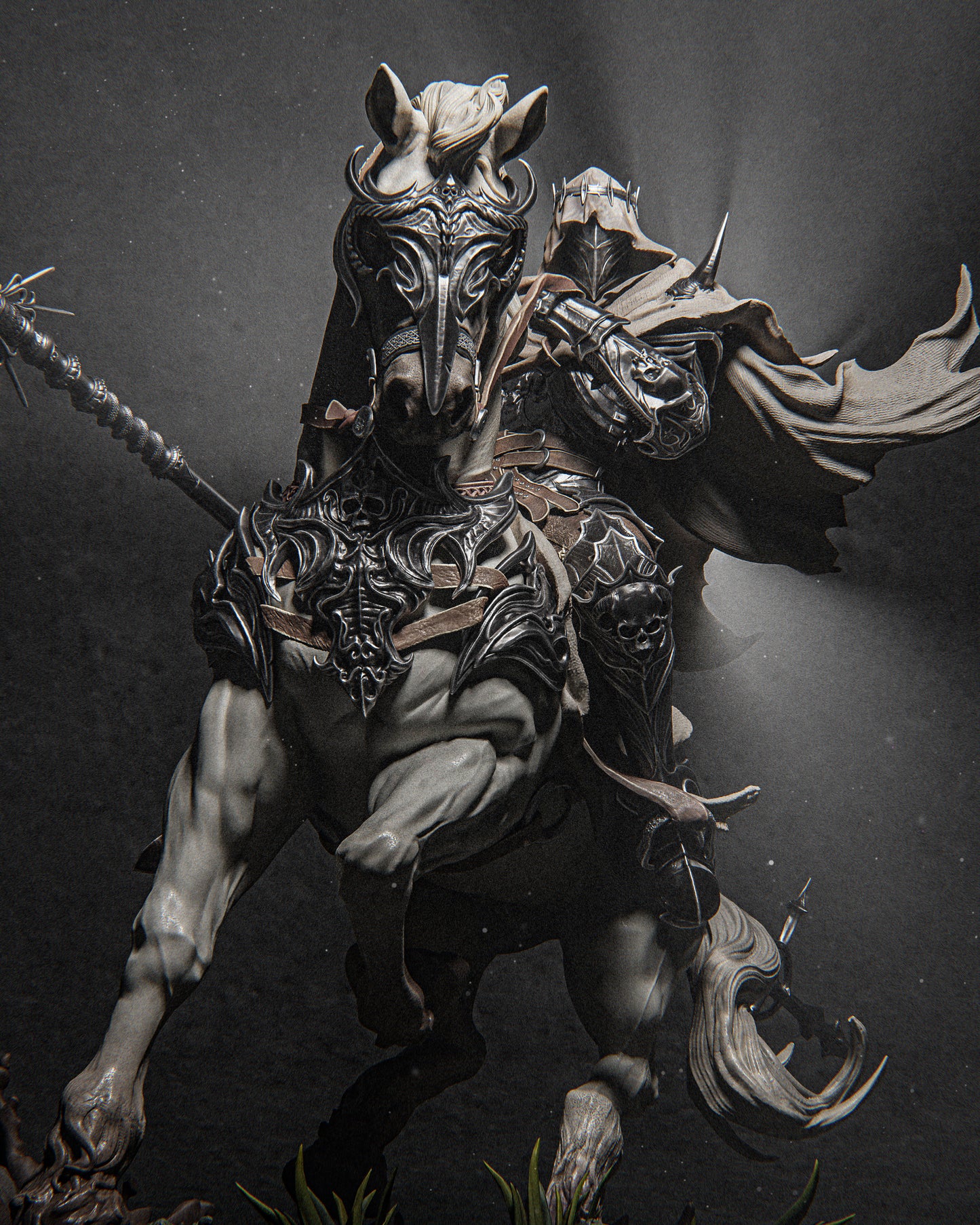 Dareios Style Warlock Knight Resin Kit – Unpainted 3D Printed Model Kit