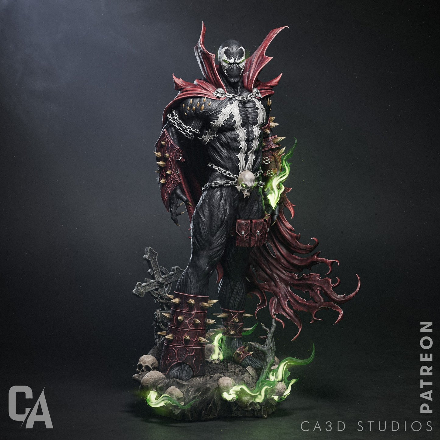Spawn style Hellbound Avenger resin kit – Unpainted 3D Printed Model kit