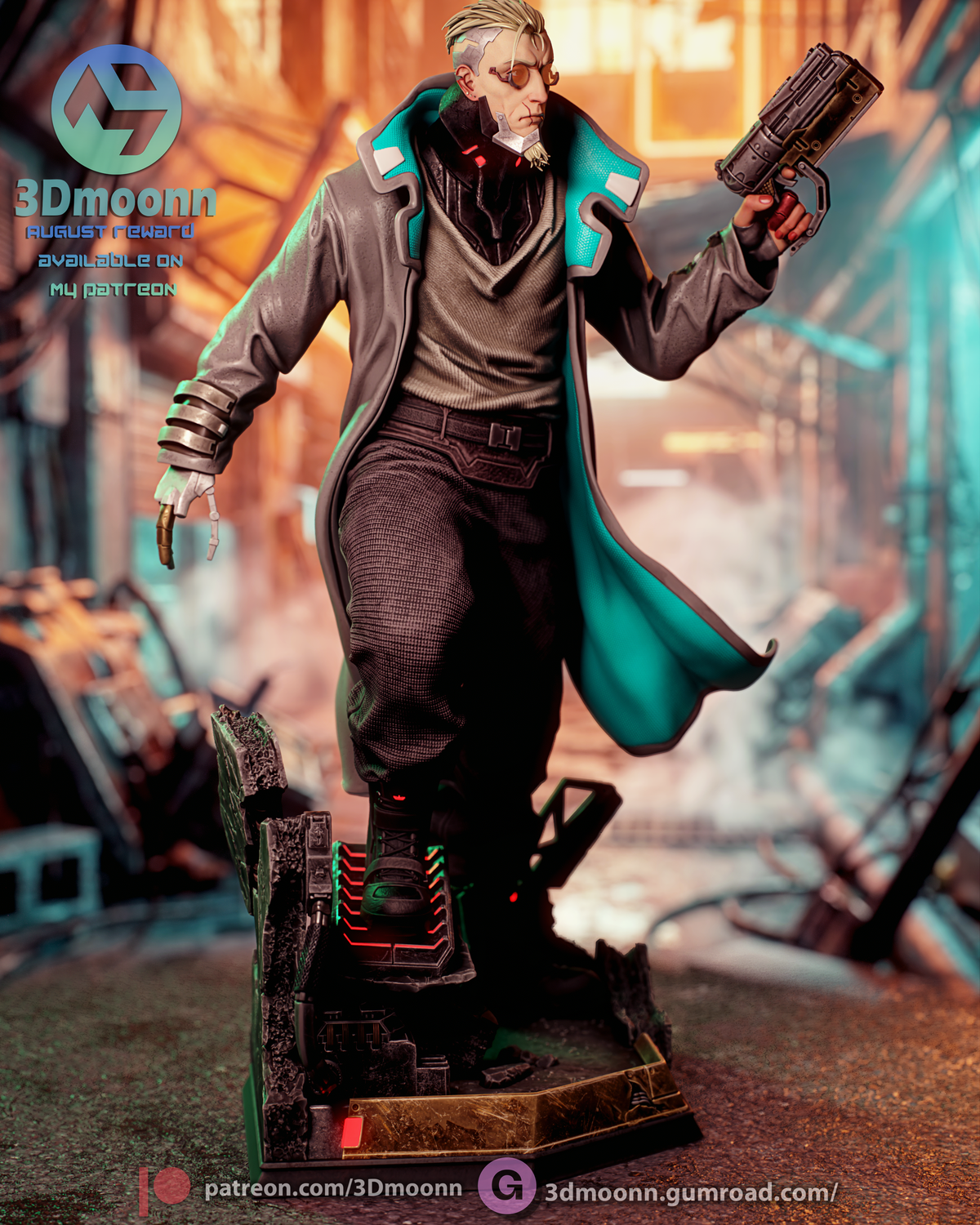 Weak Kingsley Style Cyberpunk Edgerunners 2 Unpainted Resin Kit (1/6-1/12)