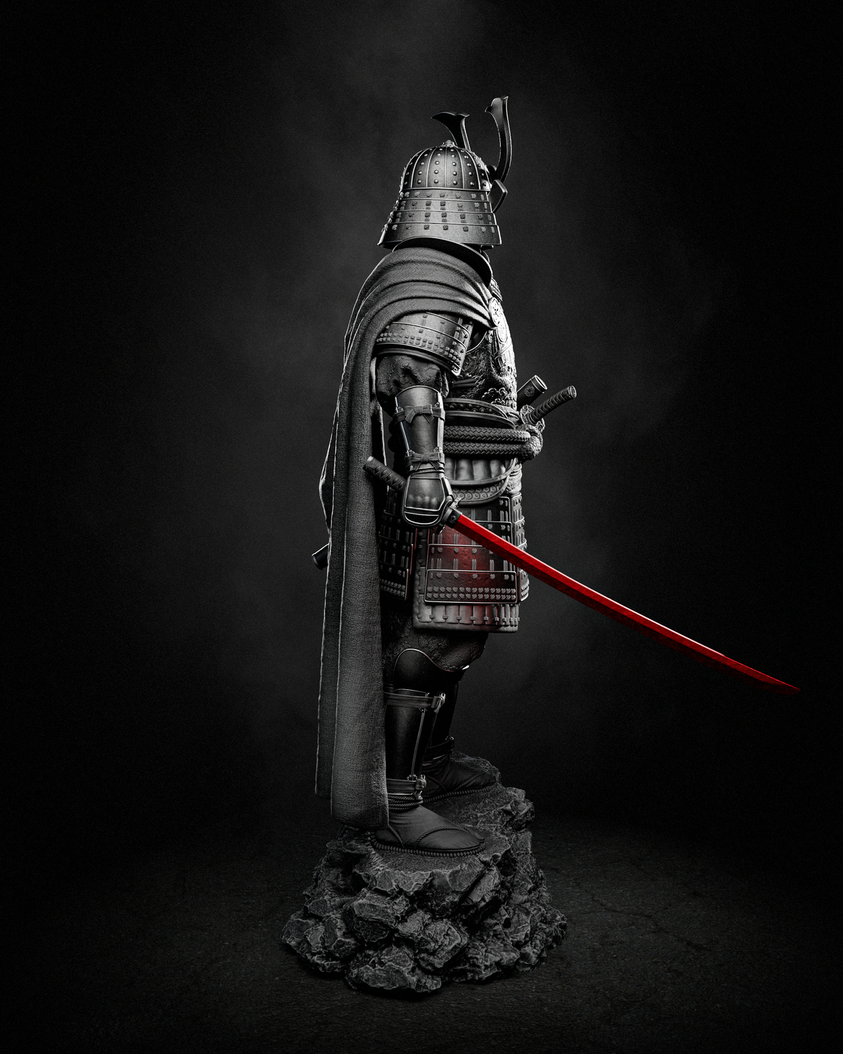 Samurai Darth Vader Style Star Wars Unpainted Resin Garage Kit (1/6-1/12)