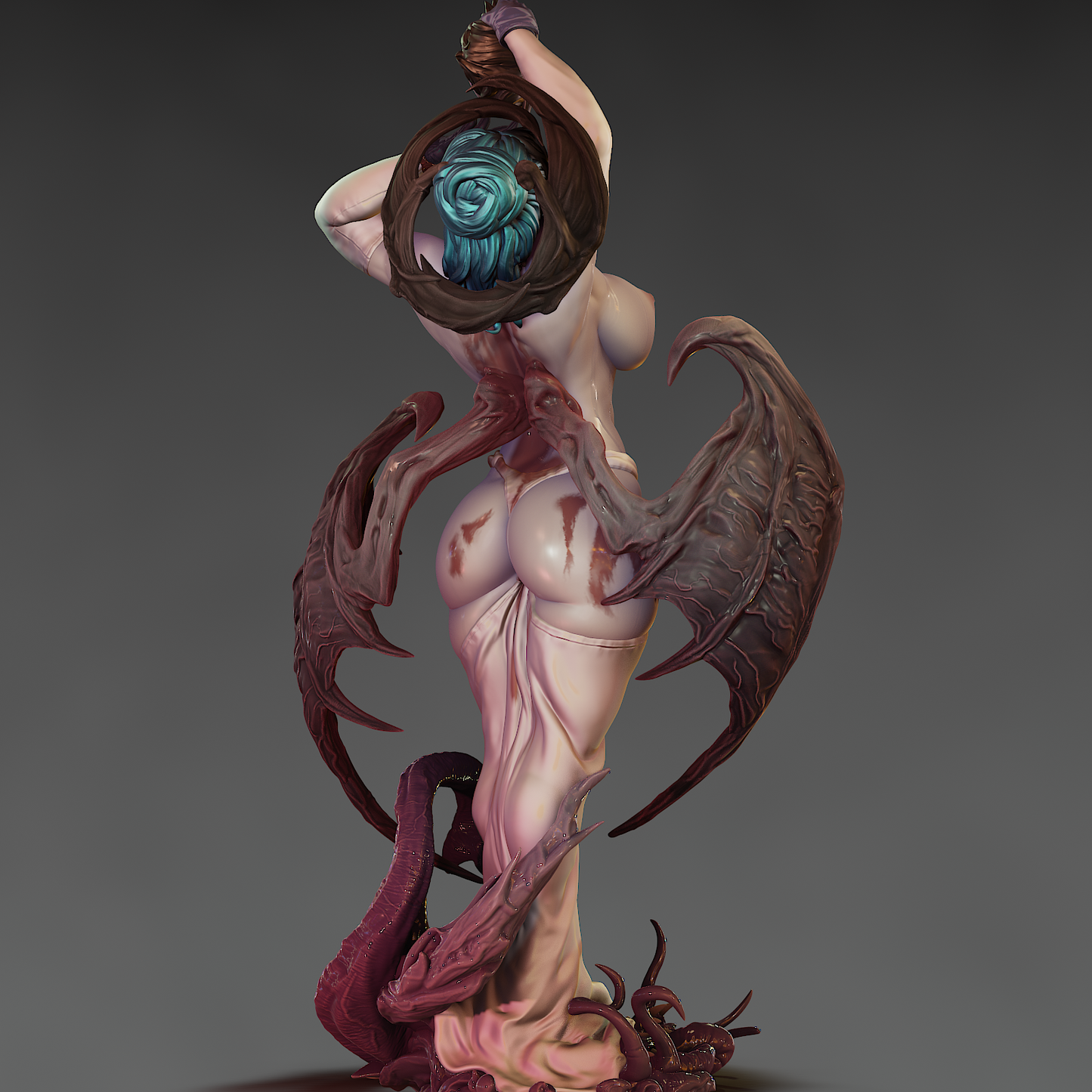 Lilith Lady Dimitrescu Blood Countess Girl crossover resin kit – Unpainted 3D Printed Model kit