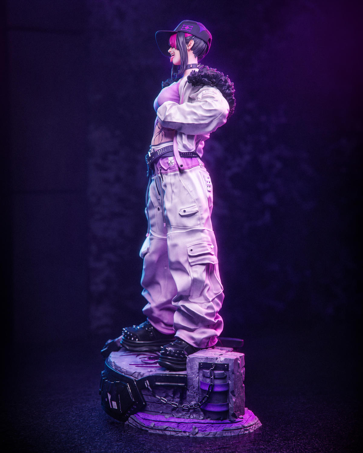 Streetwear Juri Style Street Fighter Unpainted Resin Garage Kit (1/6-1/12)