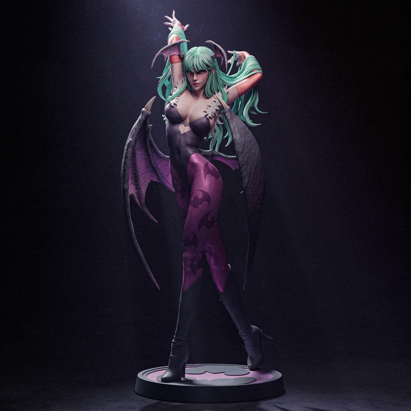 Morrigan Aensland style Succubus Queen resin kit – Unpainted 3D Printed Model kit