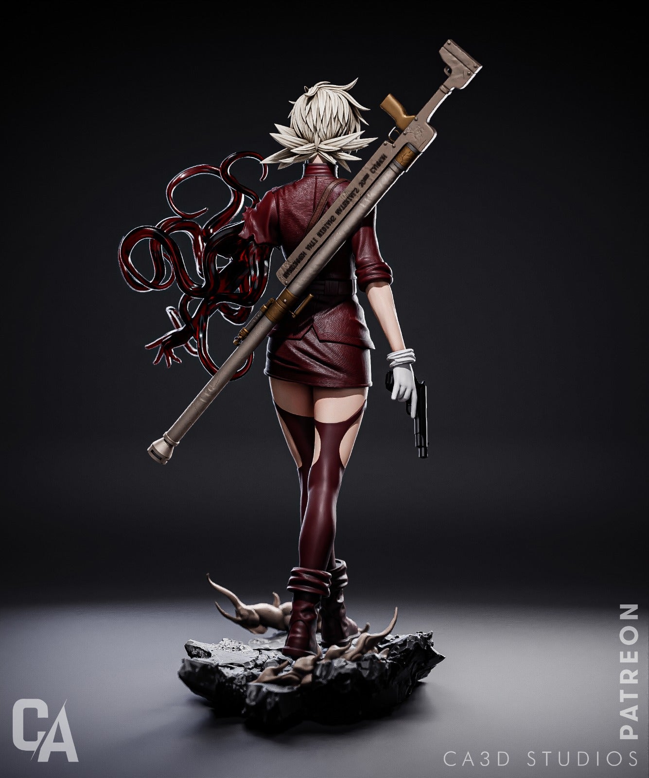 Seras Victoria style Nocturnal Soldier Girl resin kit – Unpainted 3D Printed Model kit