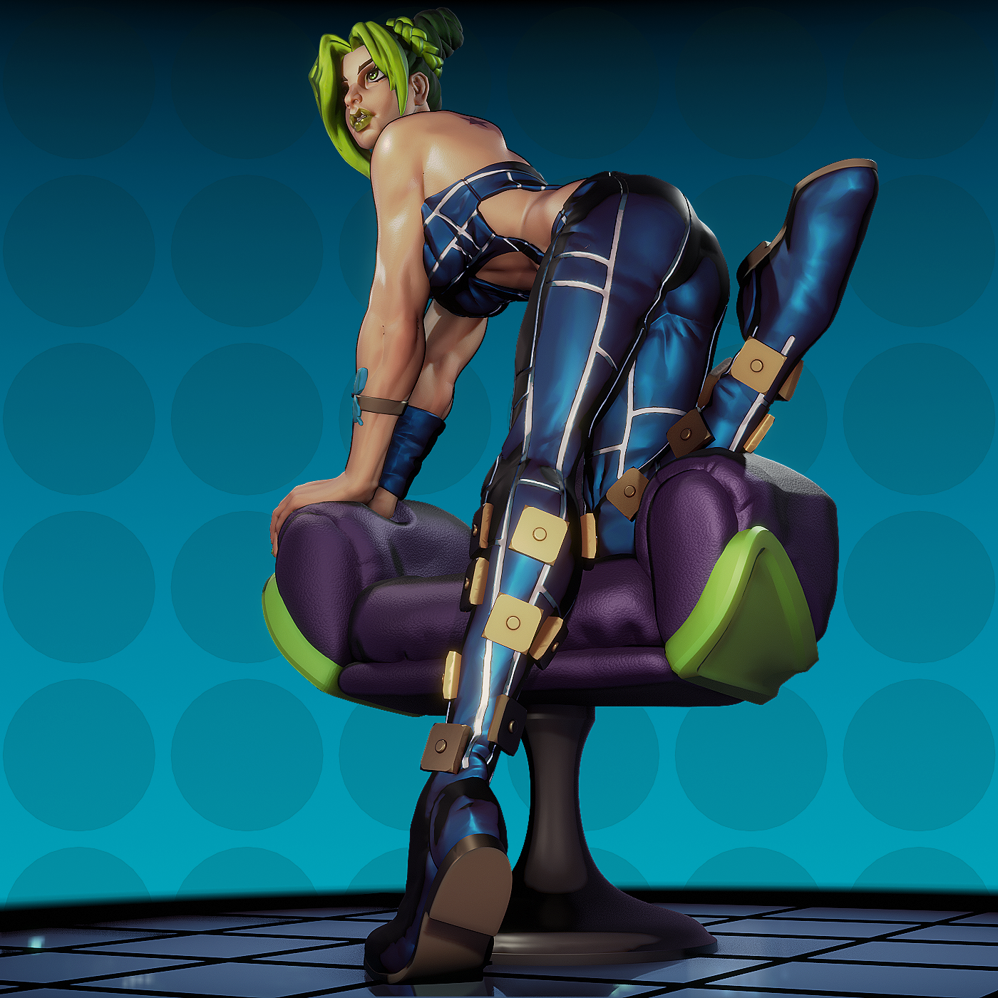 Jolyne style Stone Song Girl resin kit – Unpainted 3D Printed Model kit