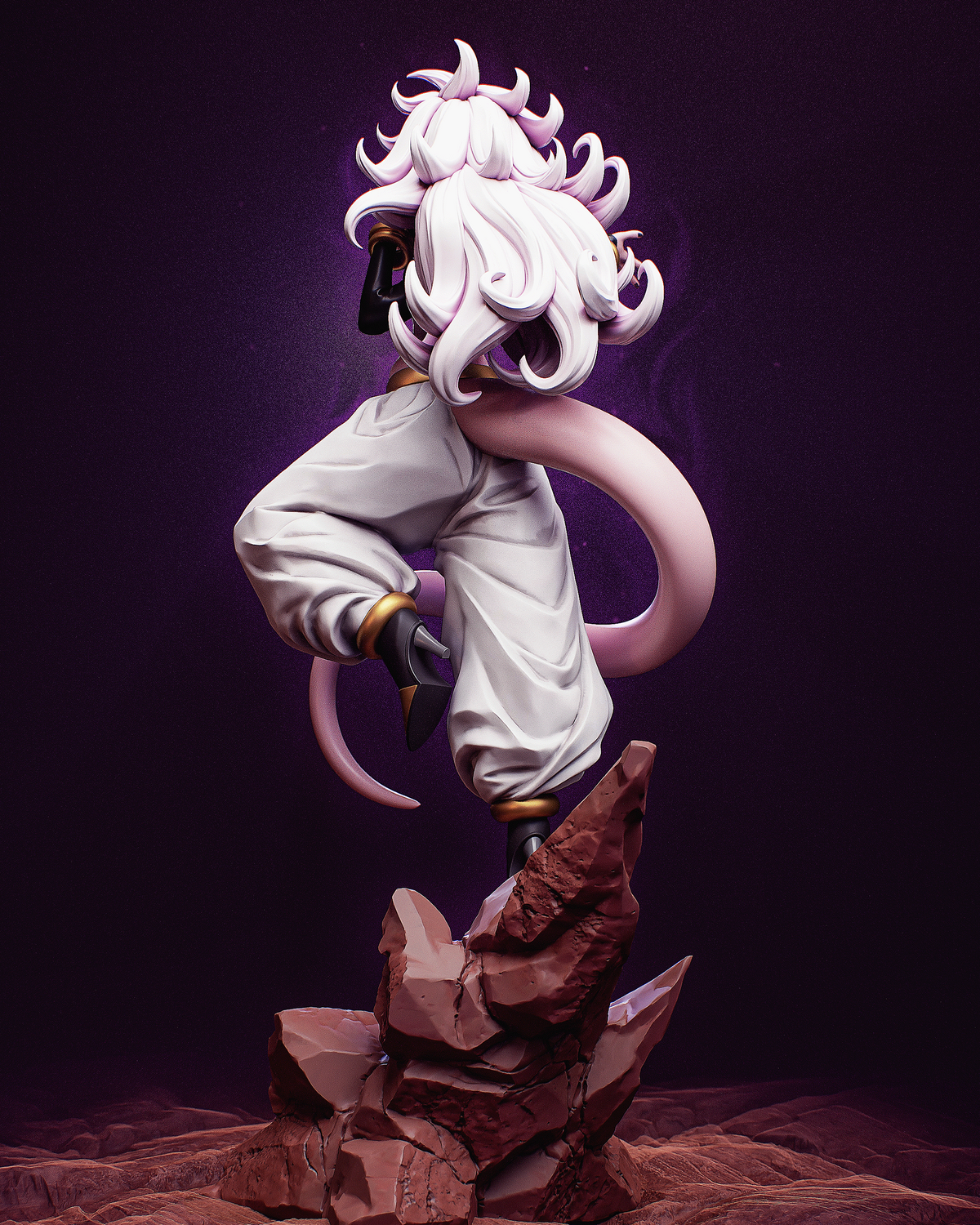 Android 21 Style Dragon Ball Anime Unpainted Resin Garage Kit (1/6-1/12)