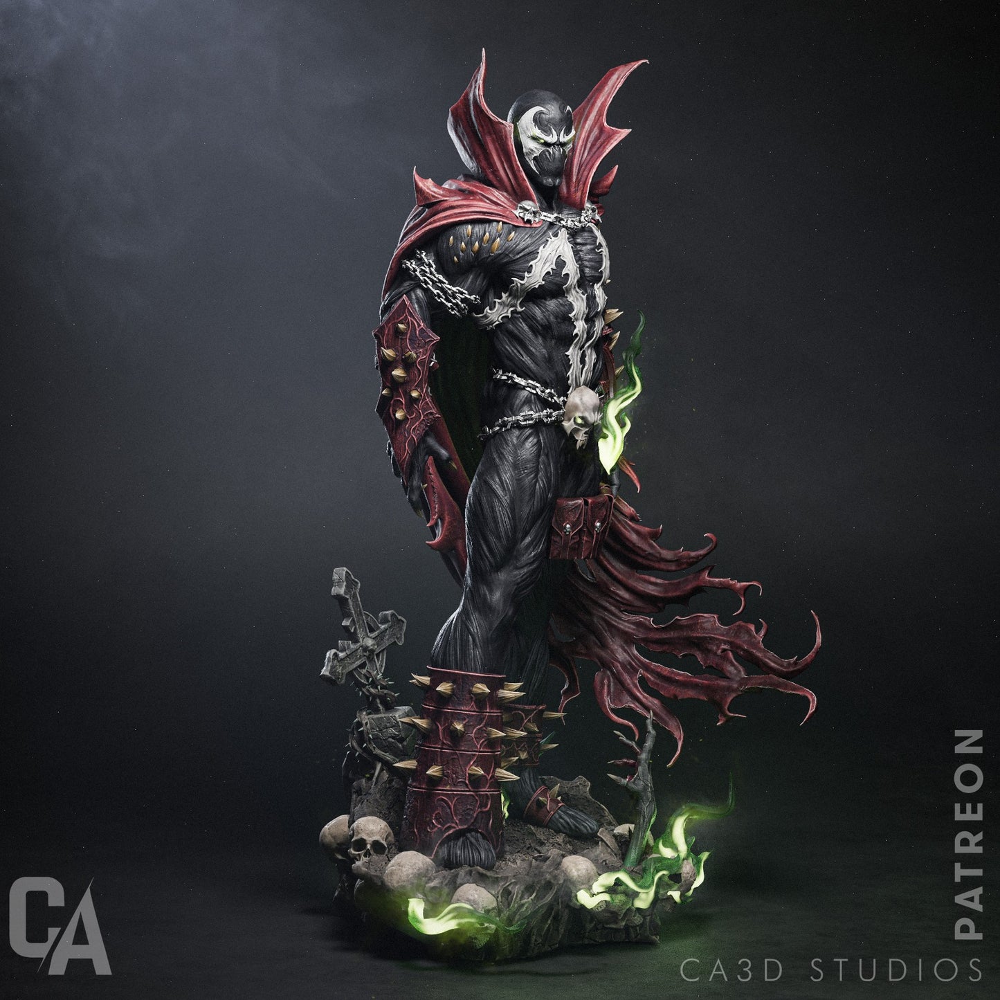 Spawn style Hellbound Avenger resin kit – Unpainted 3D Printed Model kit