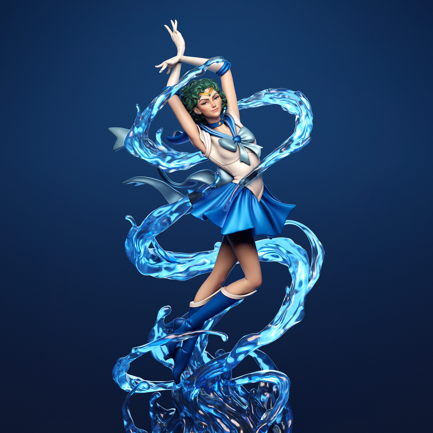 Sailor Mercury resin kit – Unpainted 3D Printed Model kit