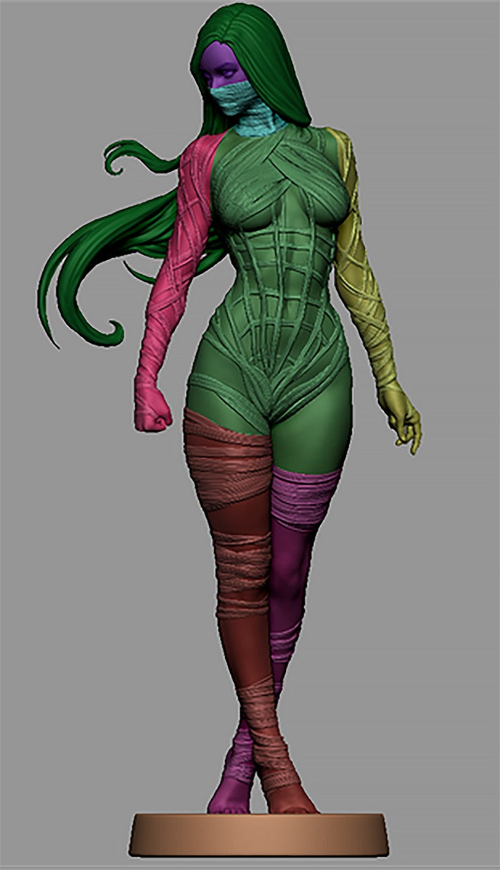 Silk style Shadow Spinner Girl resin kit – Unpainted 3D Printed Model kit