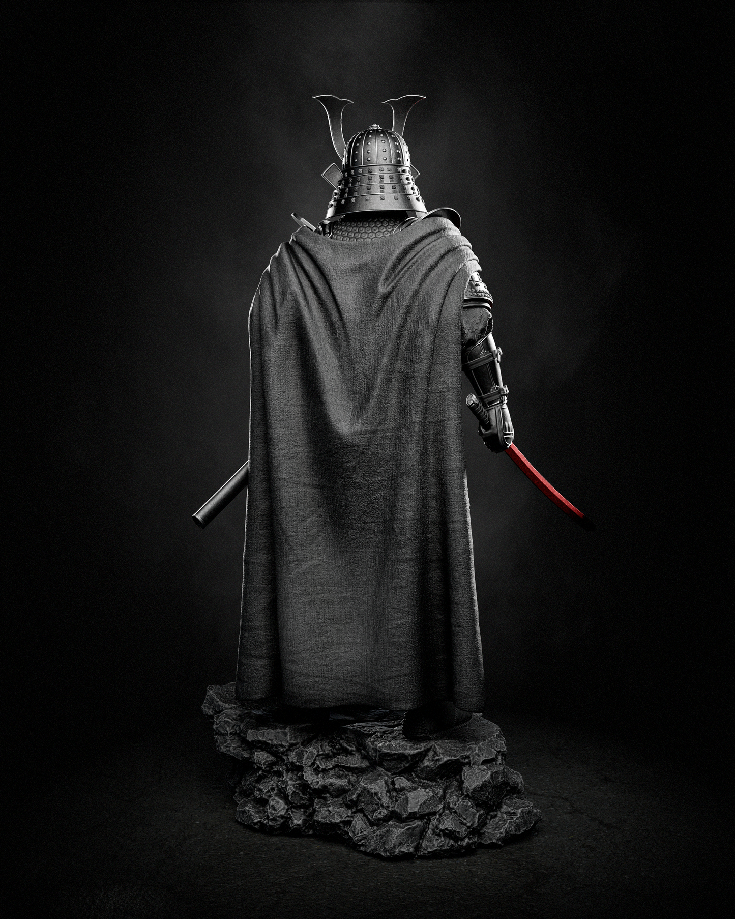 Samurai Darth Vader Style Star Wars Unpainted Resin Garage Kit (1/6-1/12)
