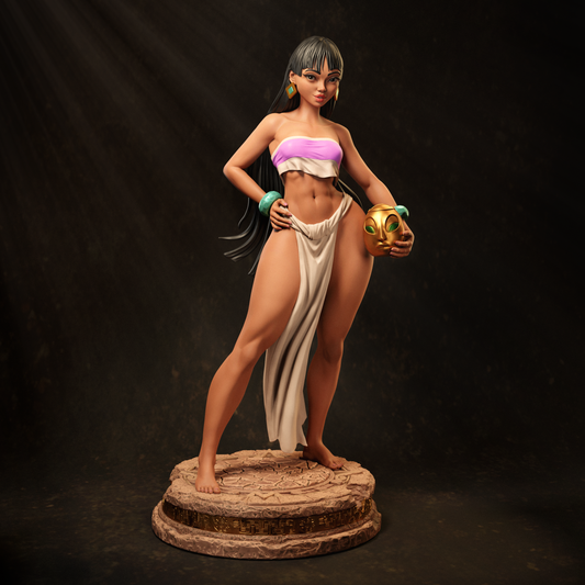 Chel style Animated Trickster Girl resin kit – Unpainted 3D Printed Model kit