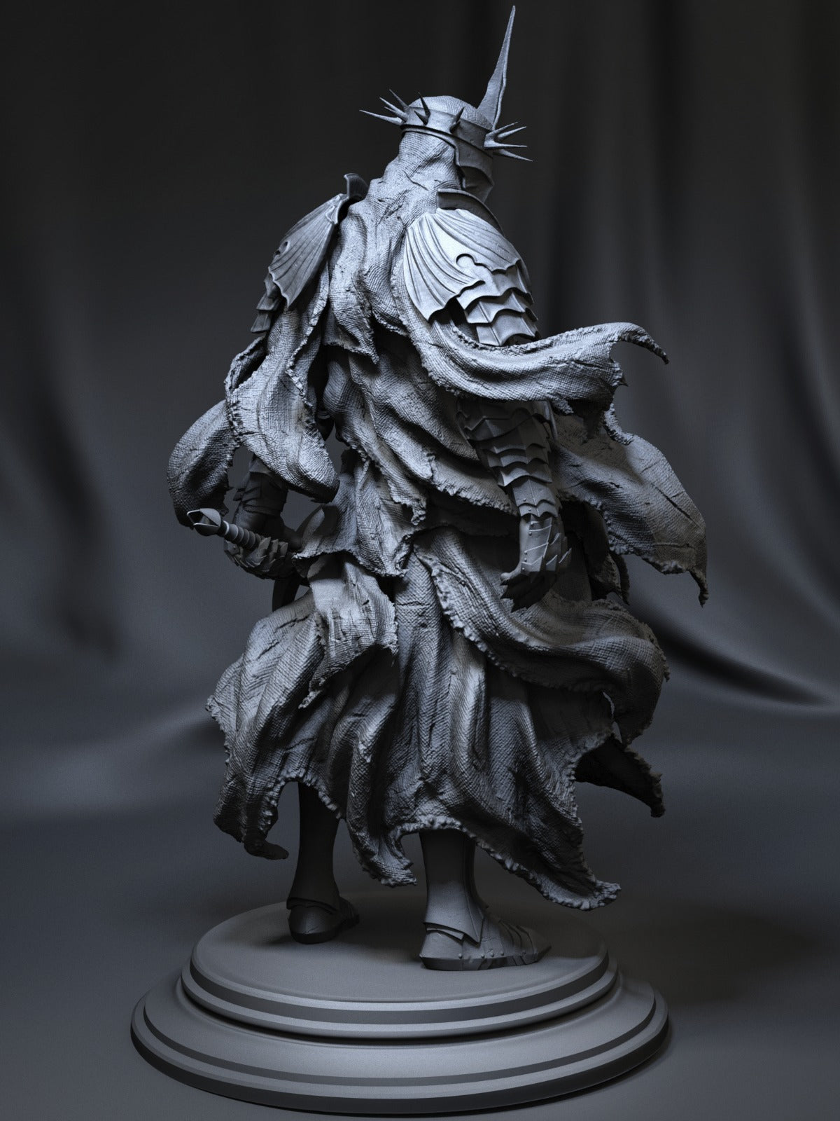 Witch King Style Nazgul Resin Kit – Unpainted 3D Printed Model Kit