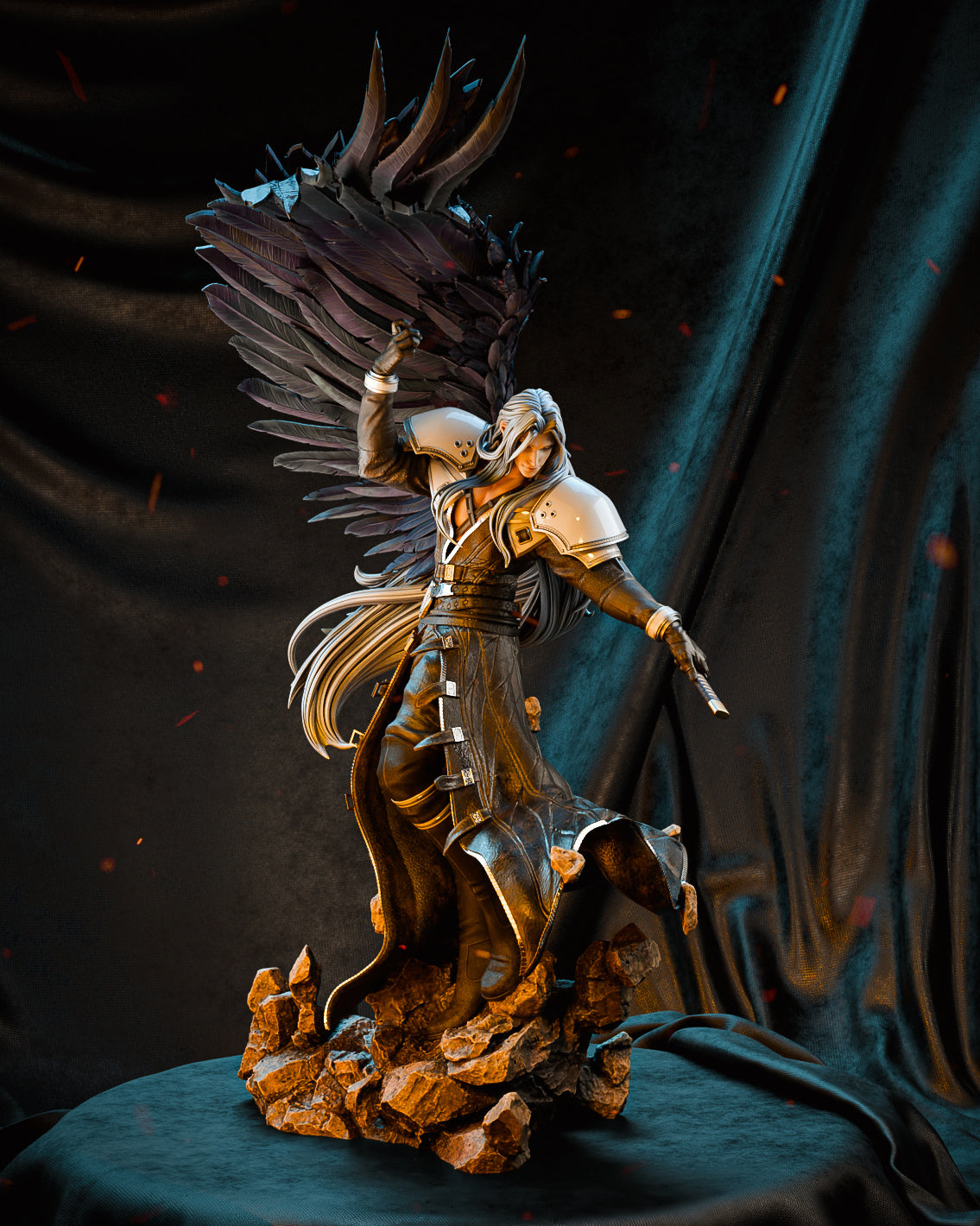 Sephiroth Style One-Winged Angel Resin Kit – Unpainted 3D Printed Model Kit