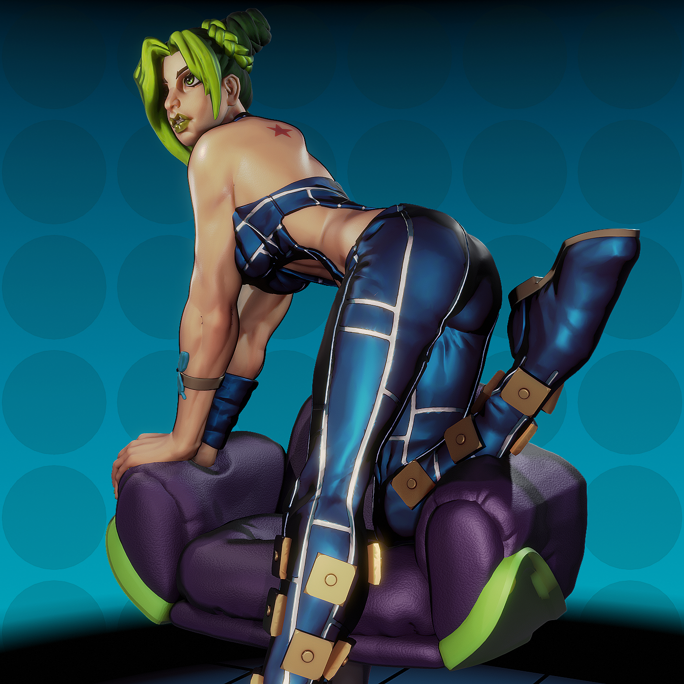 Jolyne style Stone Song Girl resin kit – Unpainted 3D Printed Model kit