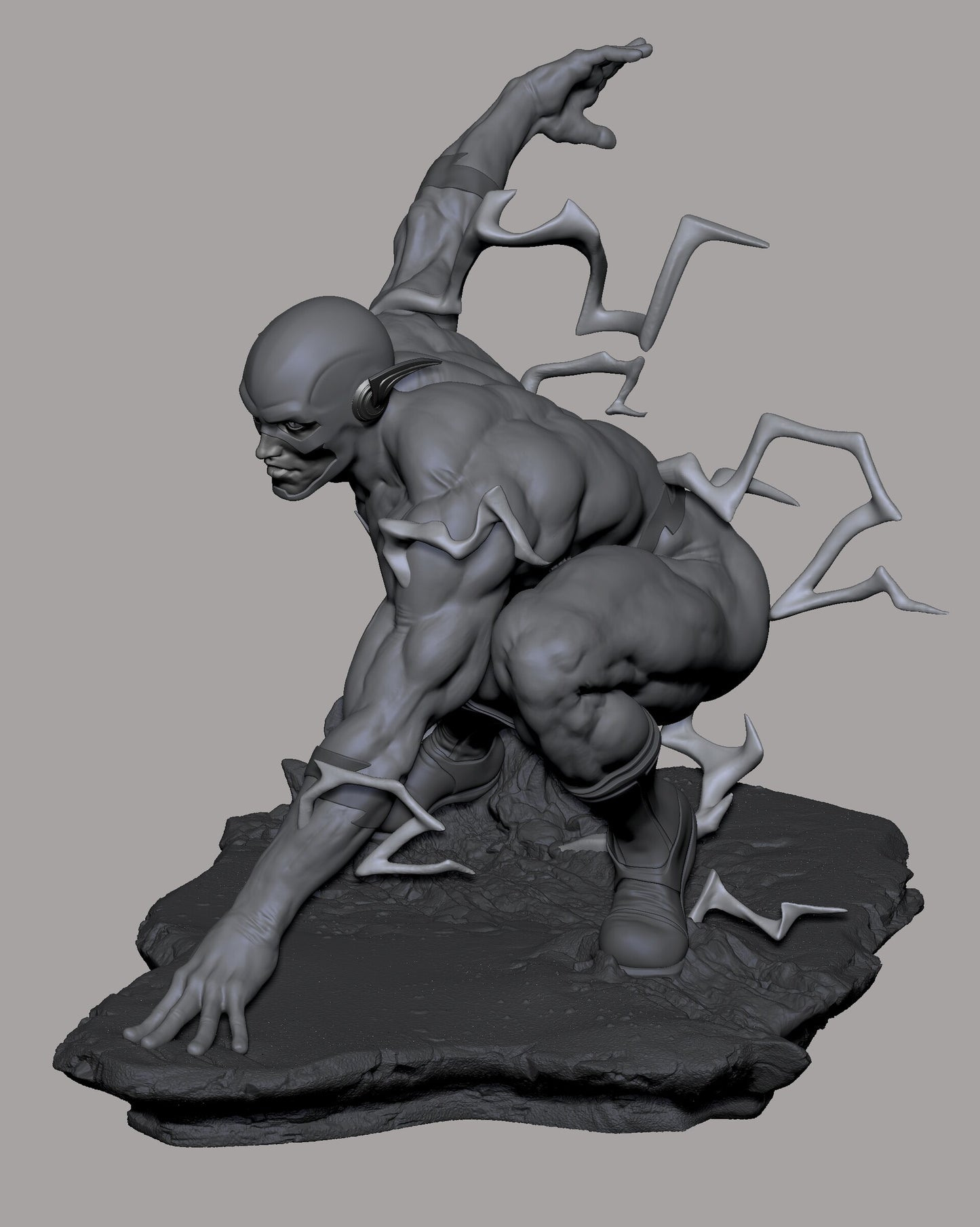 Reverse Flash style Crimson Bolt Hero resin kit – Unpainted 3D Printed Model kit