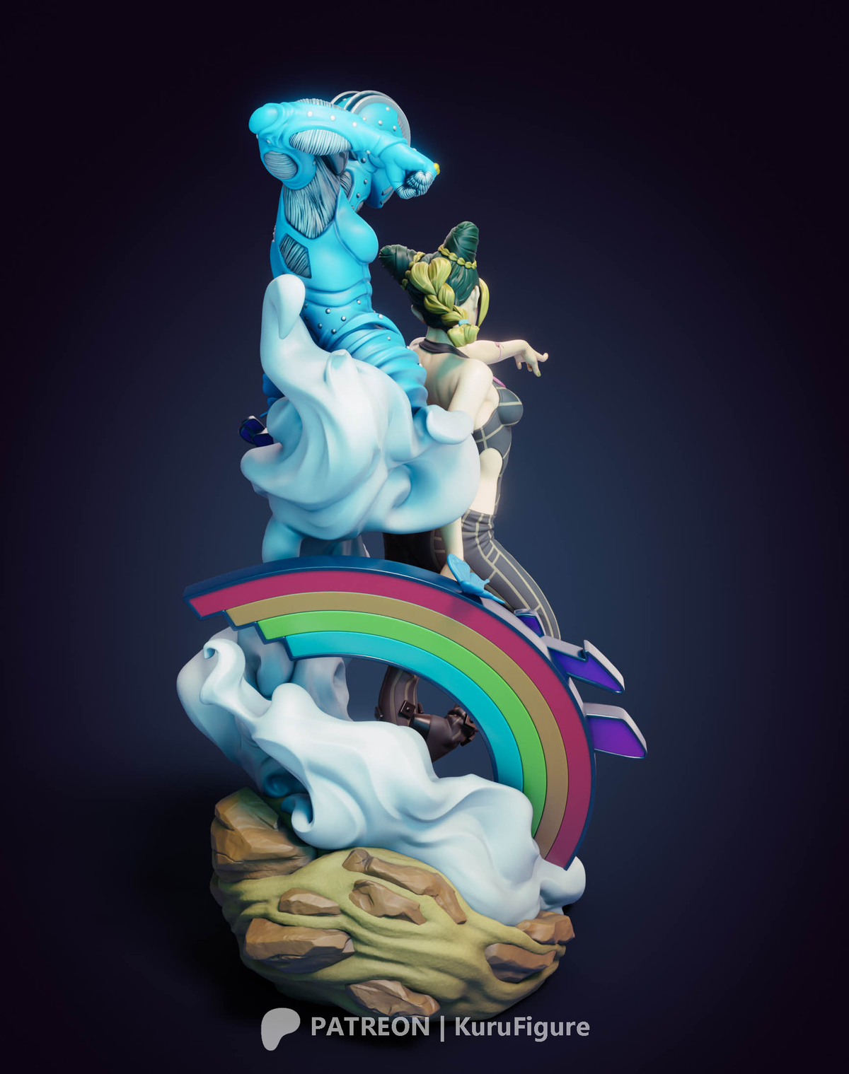 Jolyne Cujoh Style JoJo Stone Ocean Unpainted Resin Kit (1/6-1/12)