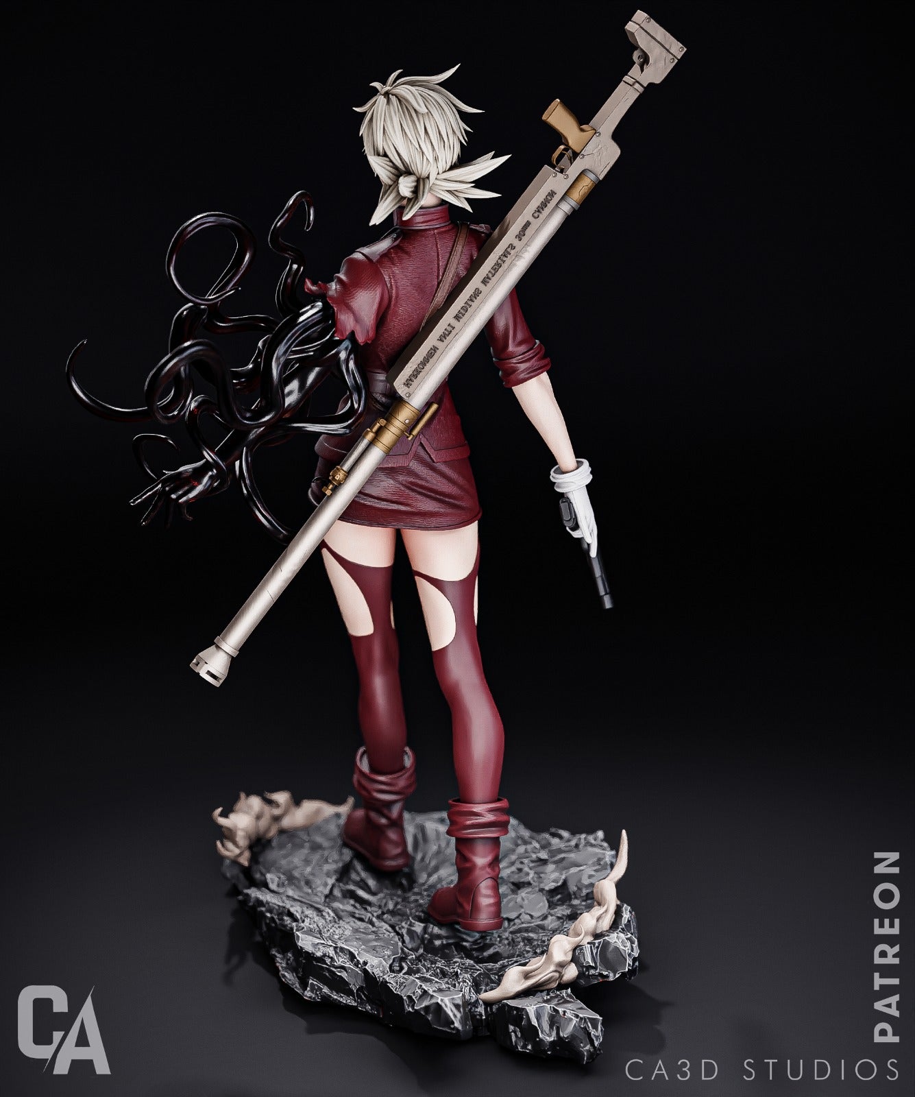 Seras Victoria style Nocturnal Soldier Girl resin kit – Unpainted 3D Printed Model kit