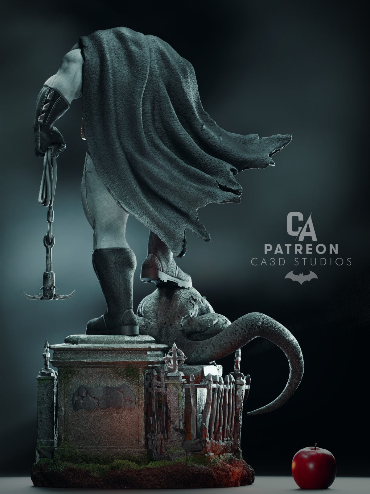 Monsterous Batman Style Dark Knight Resin Kit – Unpainted 3D Printed Model Kit