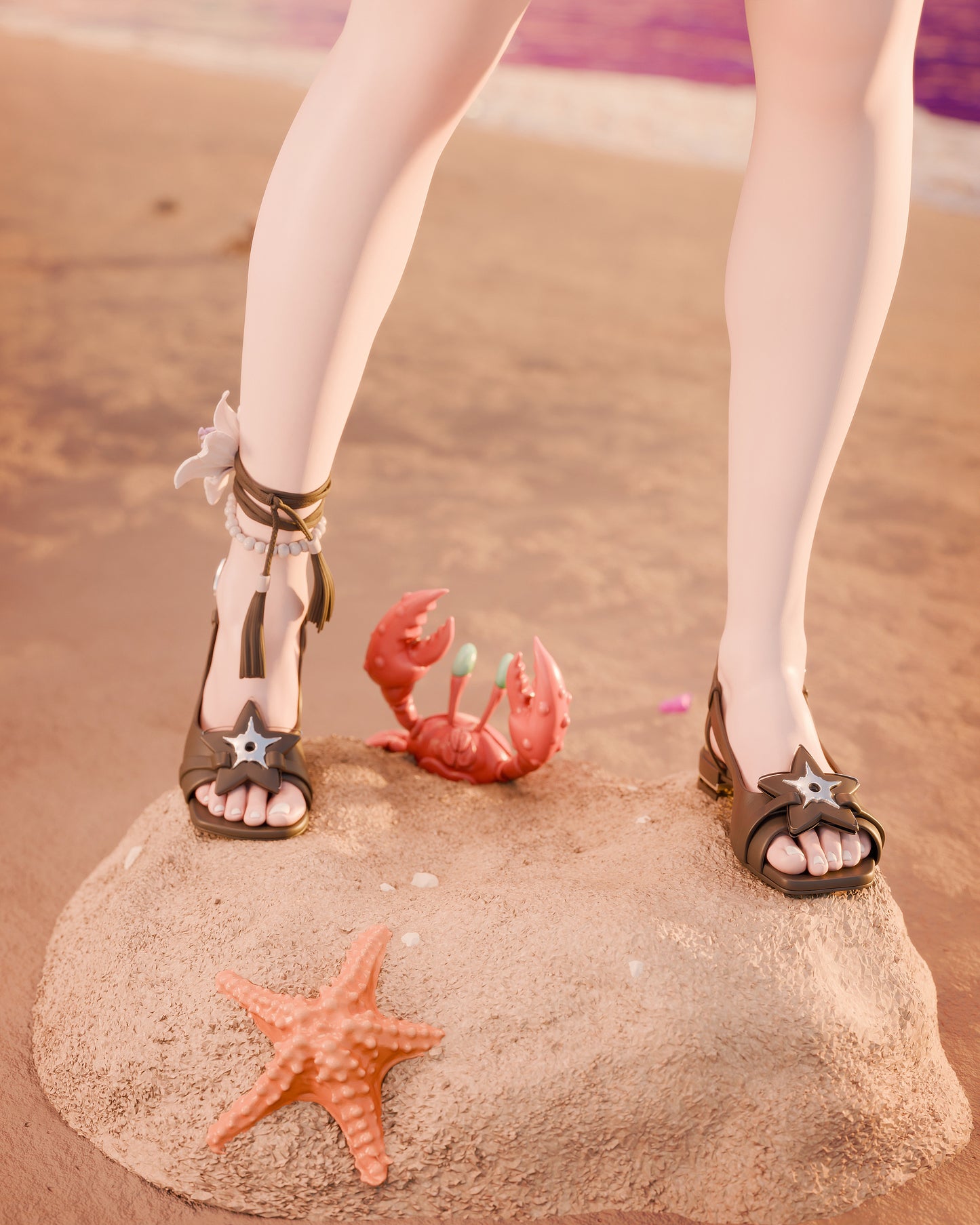 Swimsuit 2B figure kit - Unpainted 3D printed resin model kit