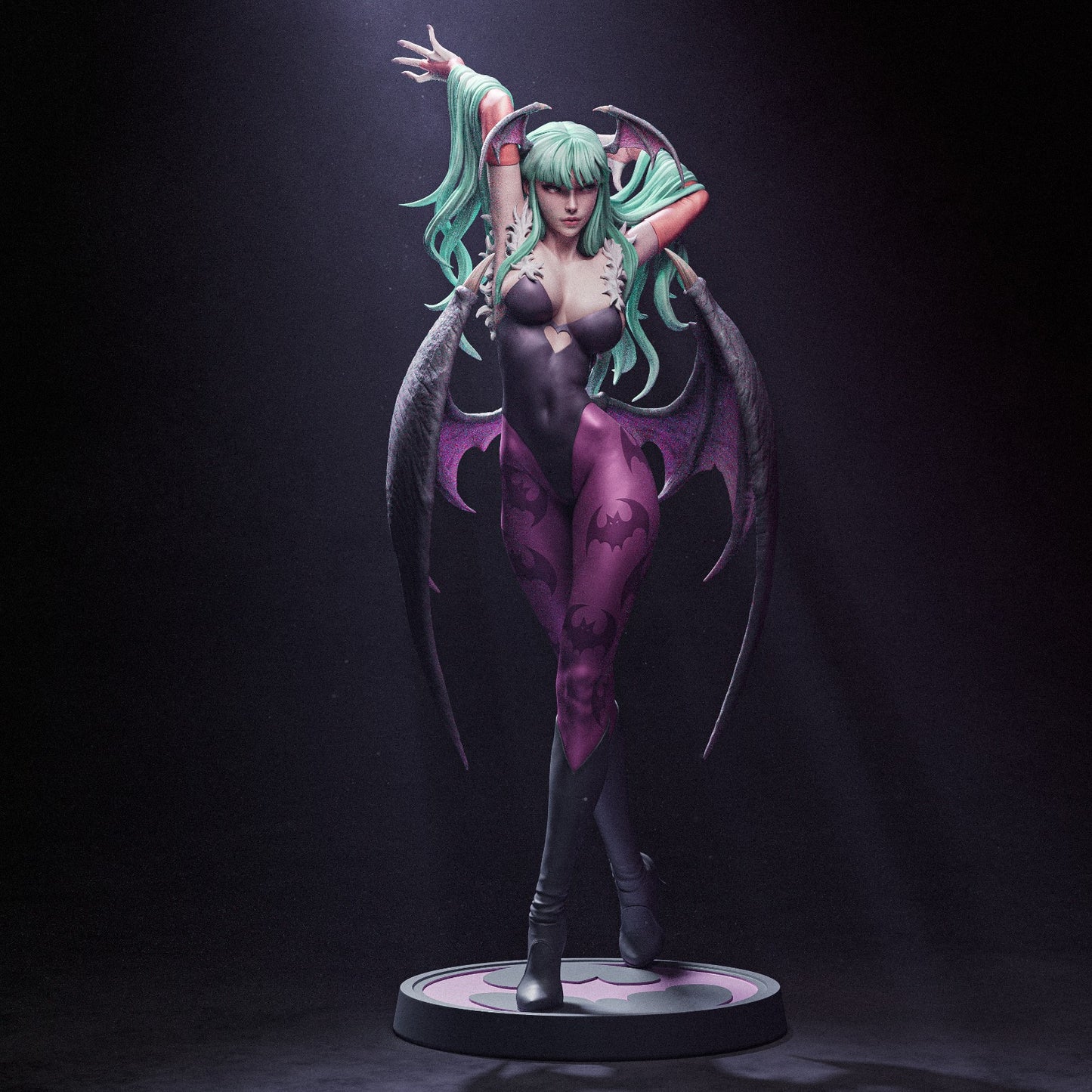 Morrigan Aensland style Succubus Queen resin kit – Unpainted 3D Printed Model kit