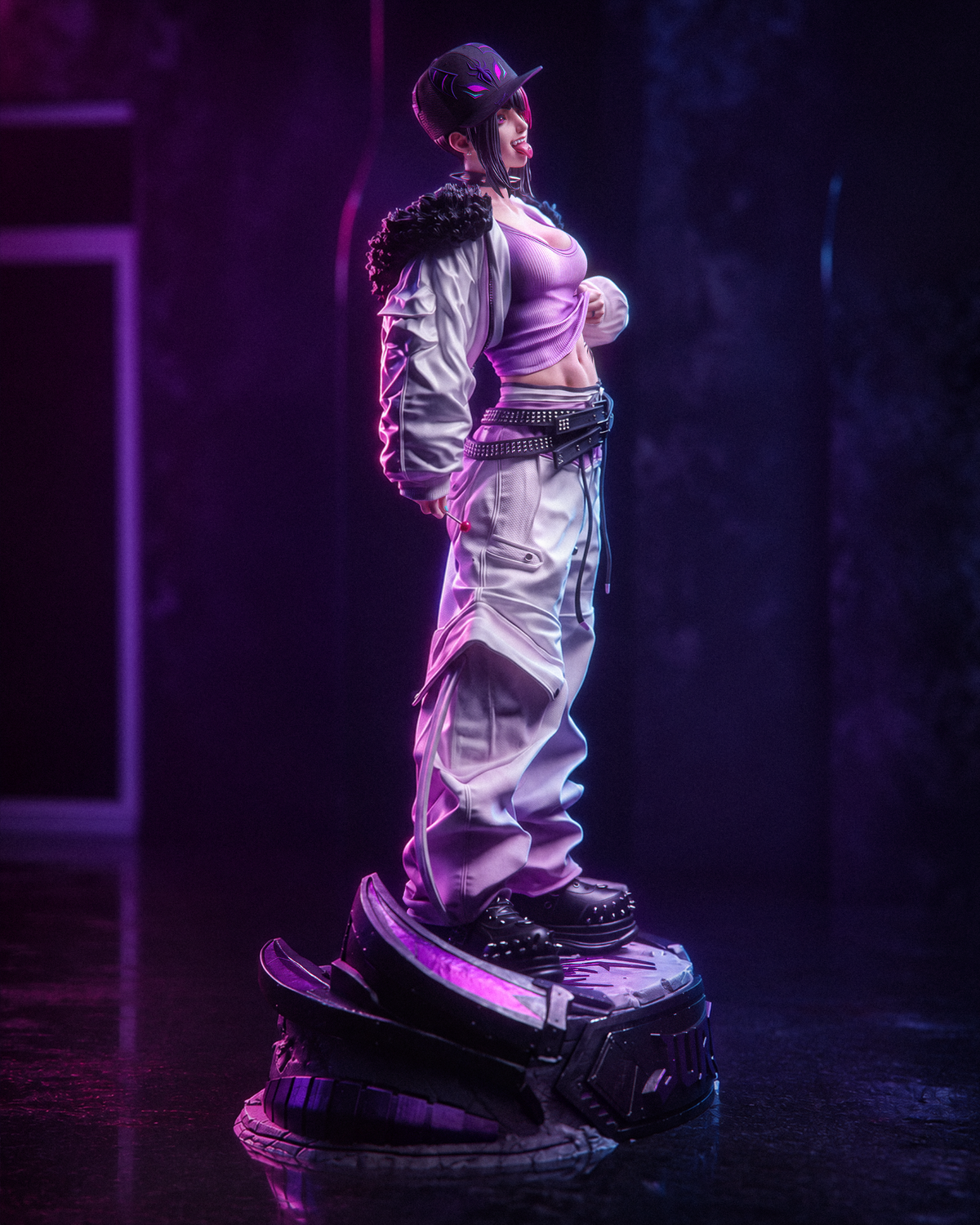 Streetwear Juri Style Street Fighter Unpainted Resin Garage Kit (1/6-1/12)