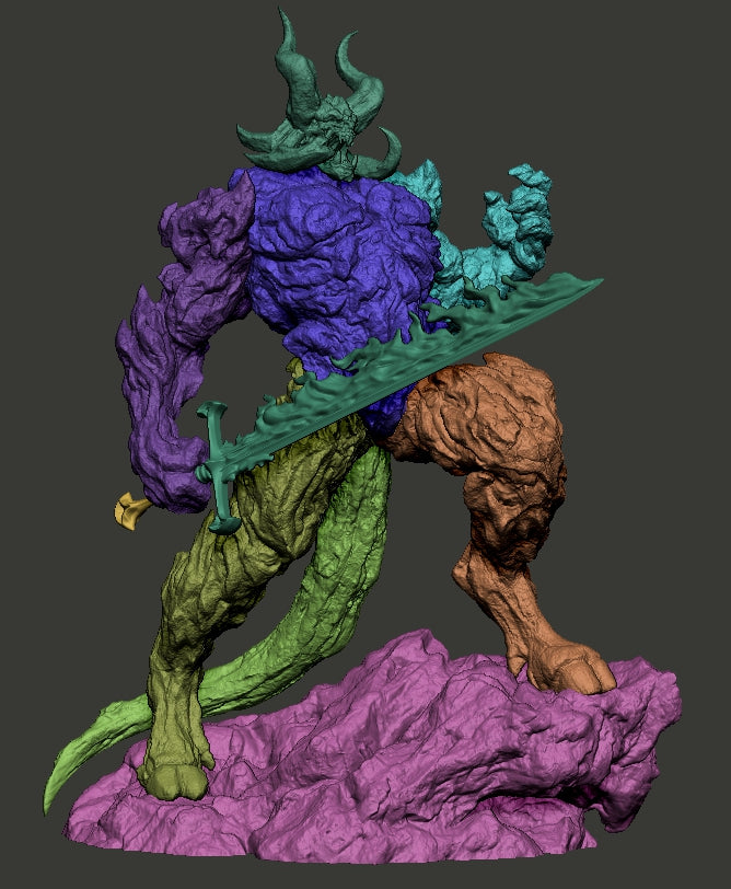 Sutur Style Fire Giant Resin Kit – Unpainted 3D Printed Model Kit