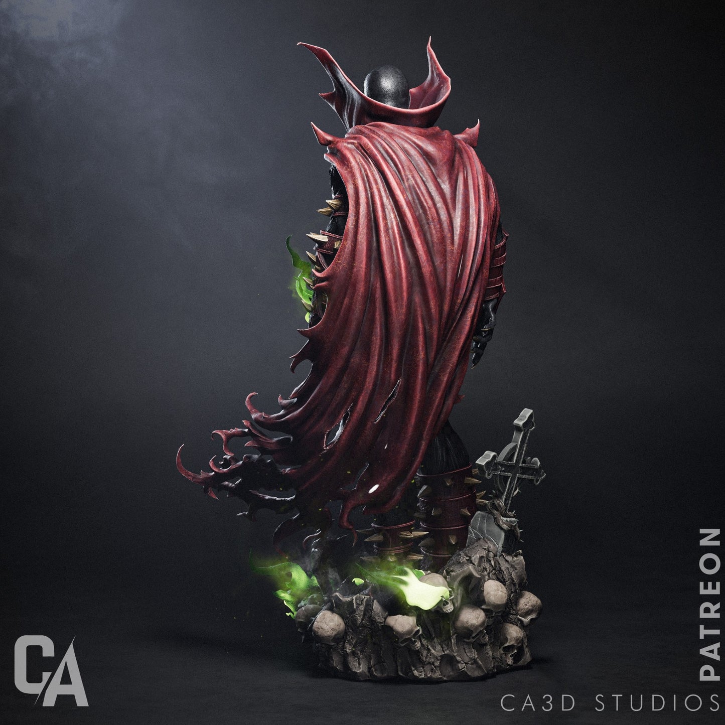 Spawn style Hellbound Avenger resin kit – Unpainted 3D Printed Model kit
