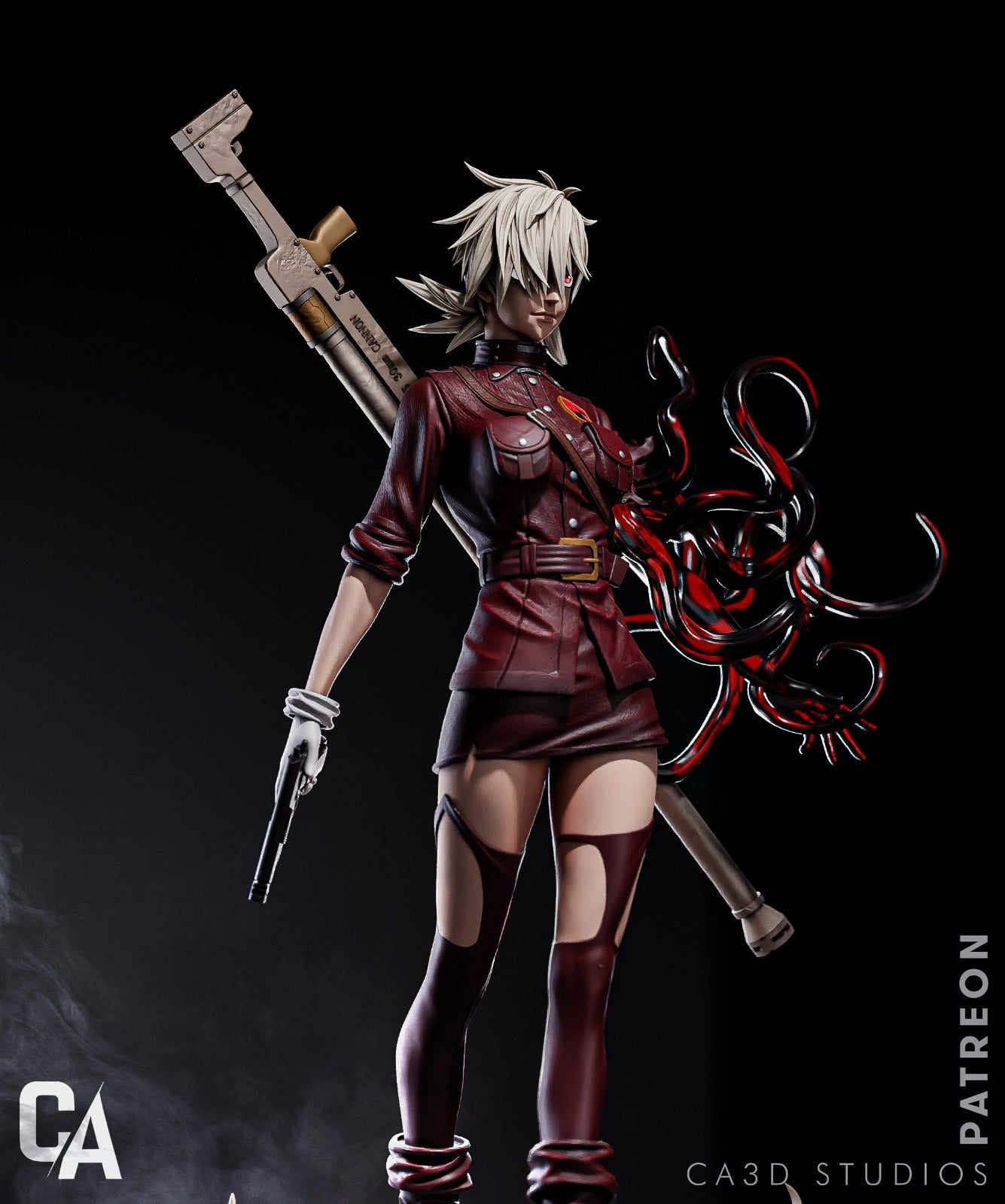 Seras Victoria style Nocturnal Soldier Girl resin kit – Unpainted 3D Printed Model kit