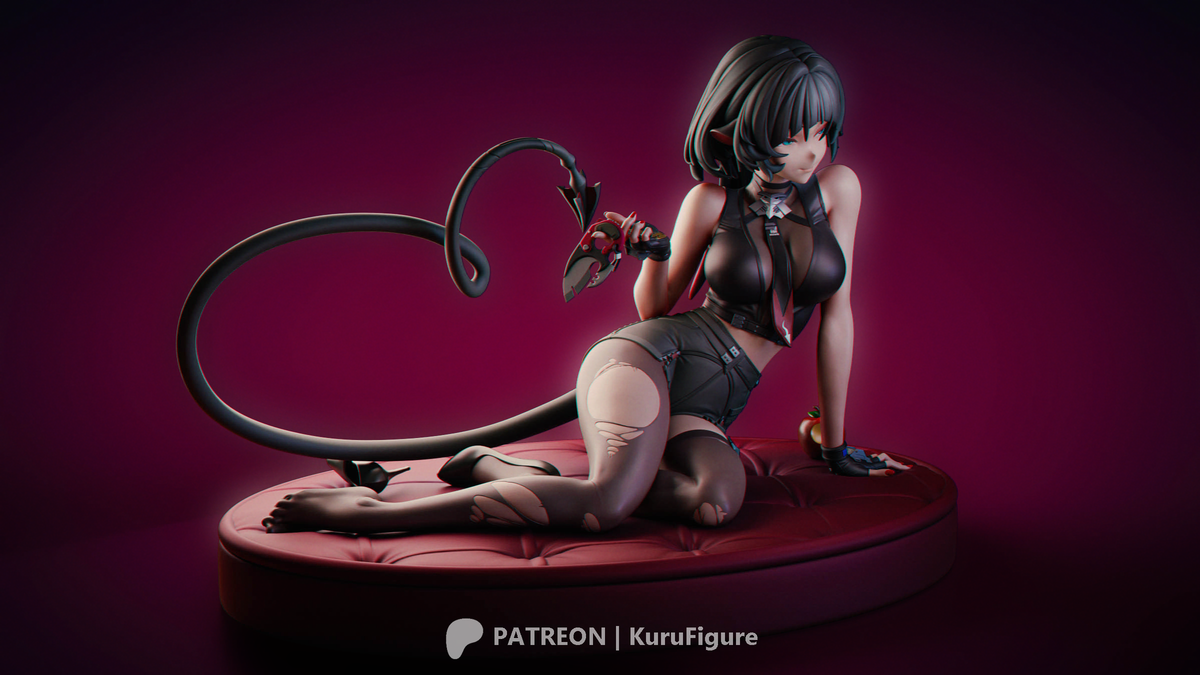 Jane Doe Style Zenless Zone Zero Unpainted Resin Kit (1/6-1/12)